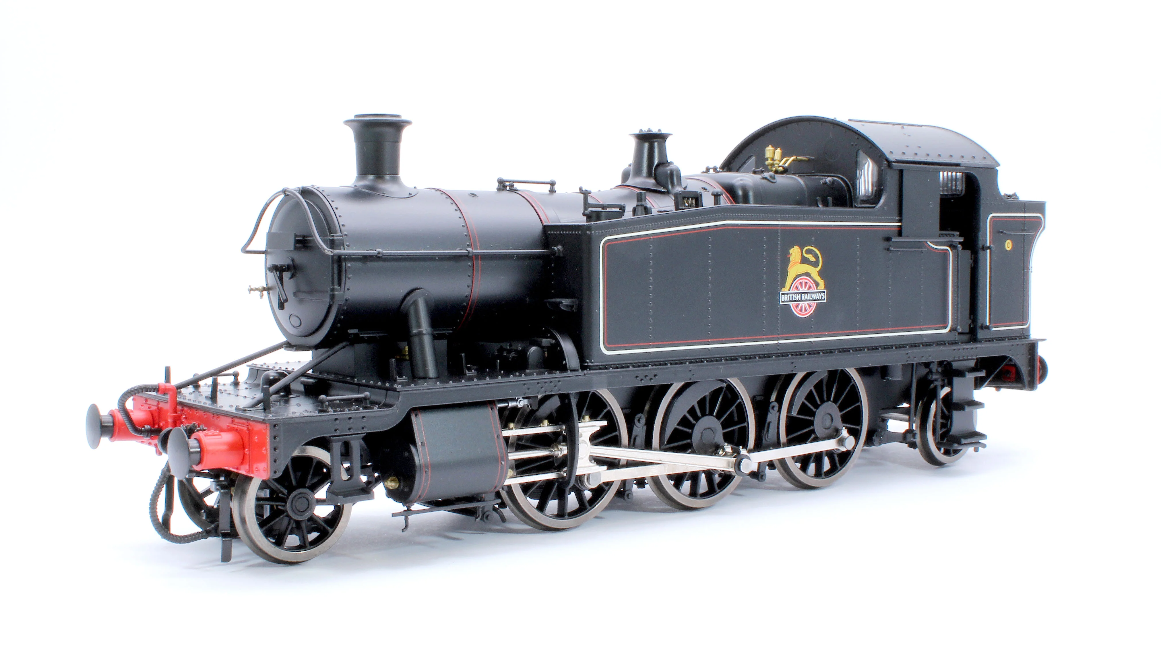 LHT-S-5506US Class 55xx 2-6-2 BR Early Crest BR Lined Black Unnumbered Steam Locomotive - DCC Sound Fitted