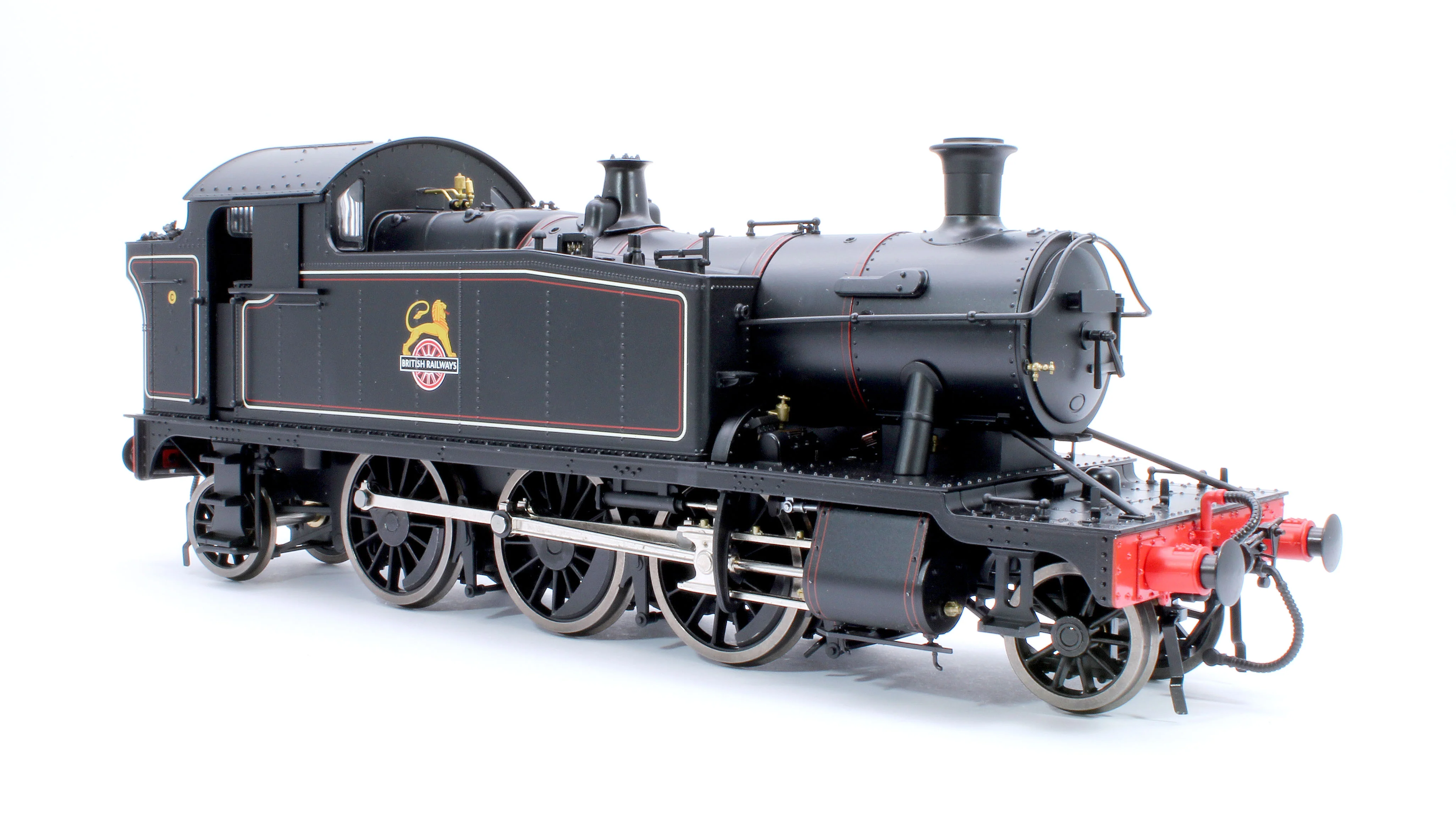 LHT-S-5506US Class 55xx 2-6-2 BR Early Crest BR Lined Black Unnumbered Steam Locomotive - DCC Sound Fitted - Image 4