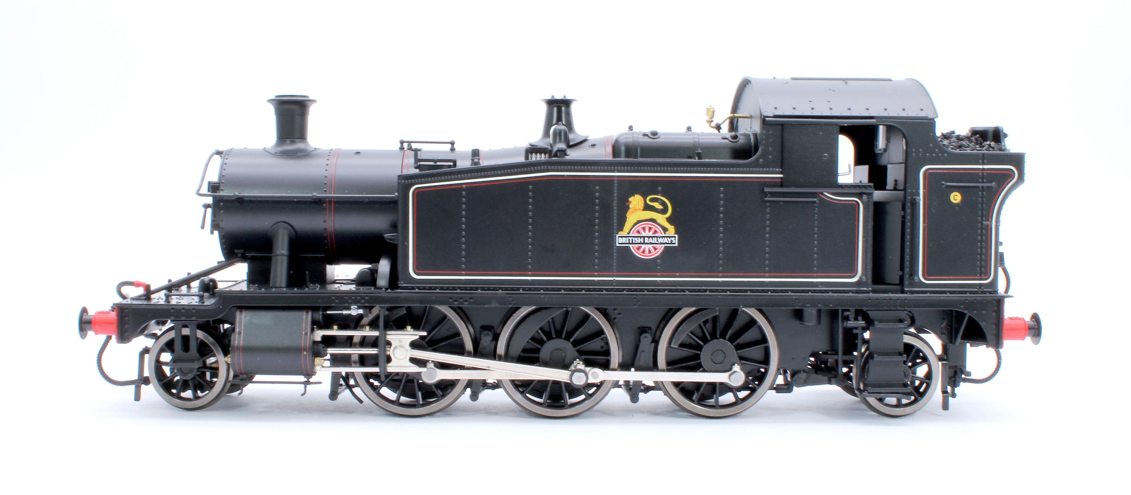 LHT-S-5506US Class 55xx 2-6-2 BR Early Crest BR Lined Black Unnumbered Steam Locomotive - DCC Sound Fitted - Image 5