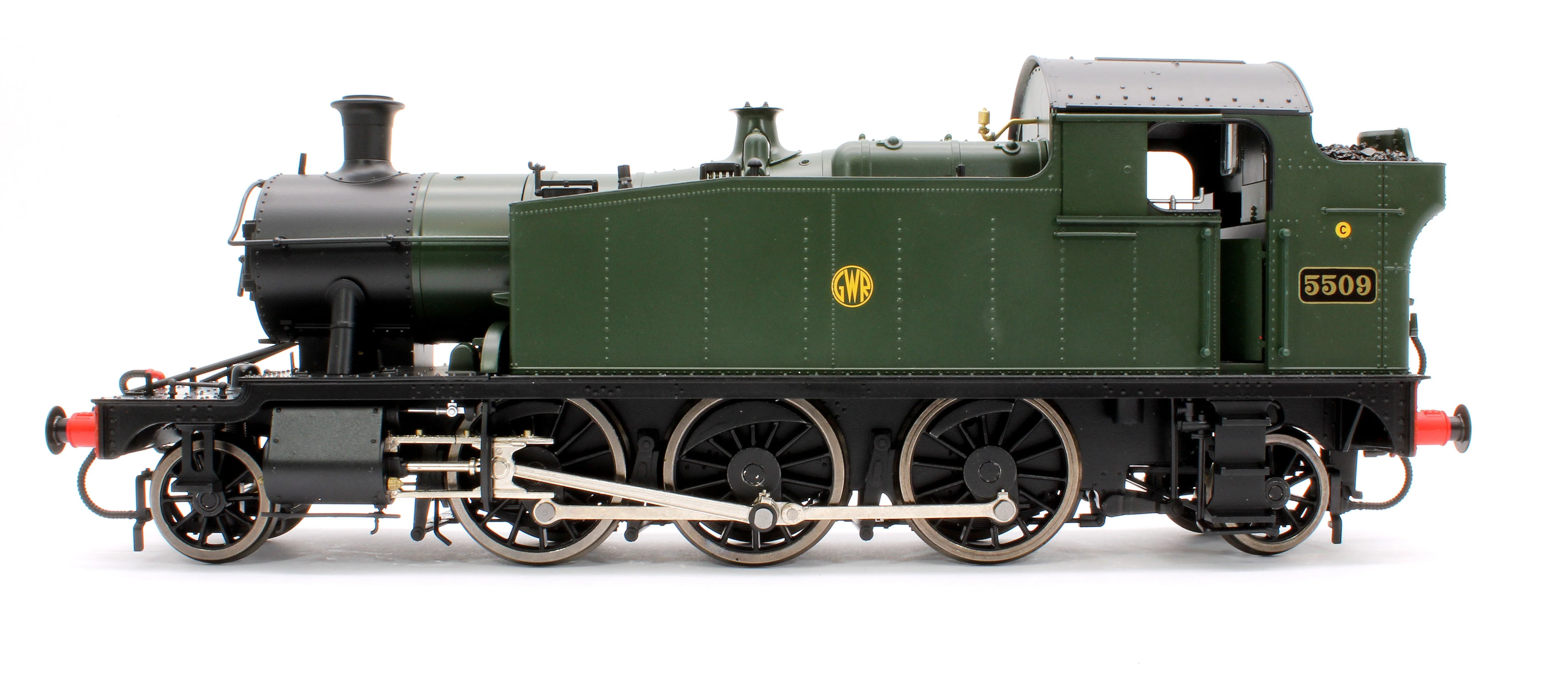 LHT-S-5503 Class 55xx 2-6-2 Shirtbutton GWR Green 5509 Steam Locomotive - Image 2