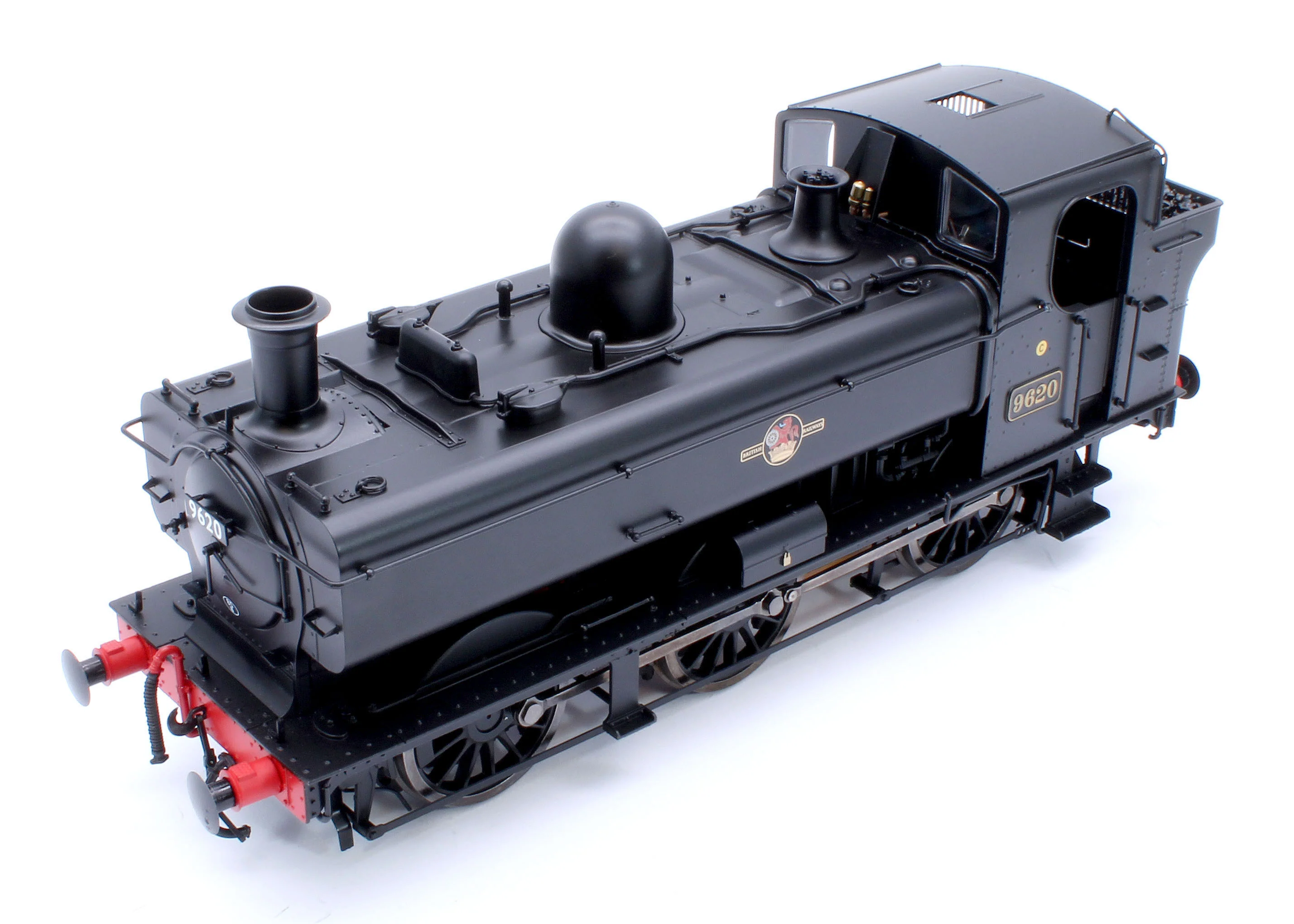 7S-007-021 Class 57xx Pannier BR Black Late Crest 9620 - Steam Tank Locomotive - Image 11