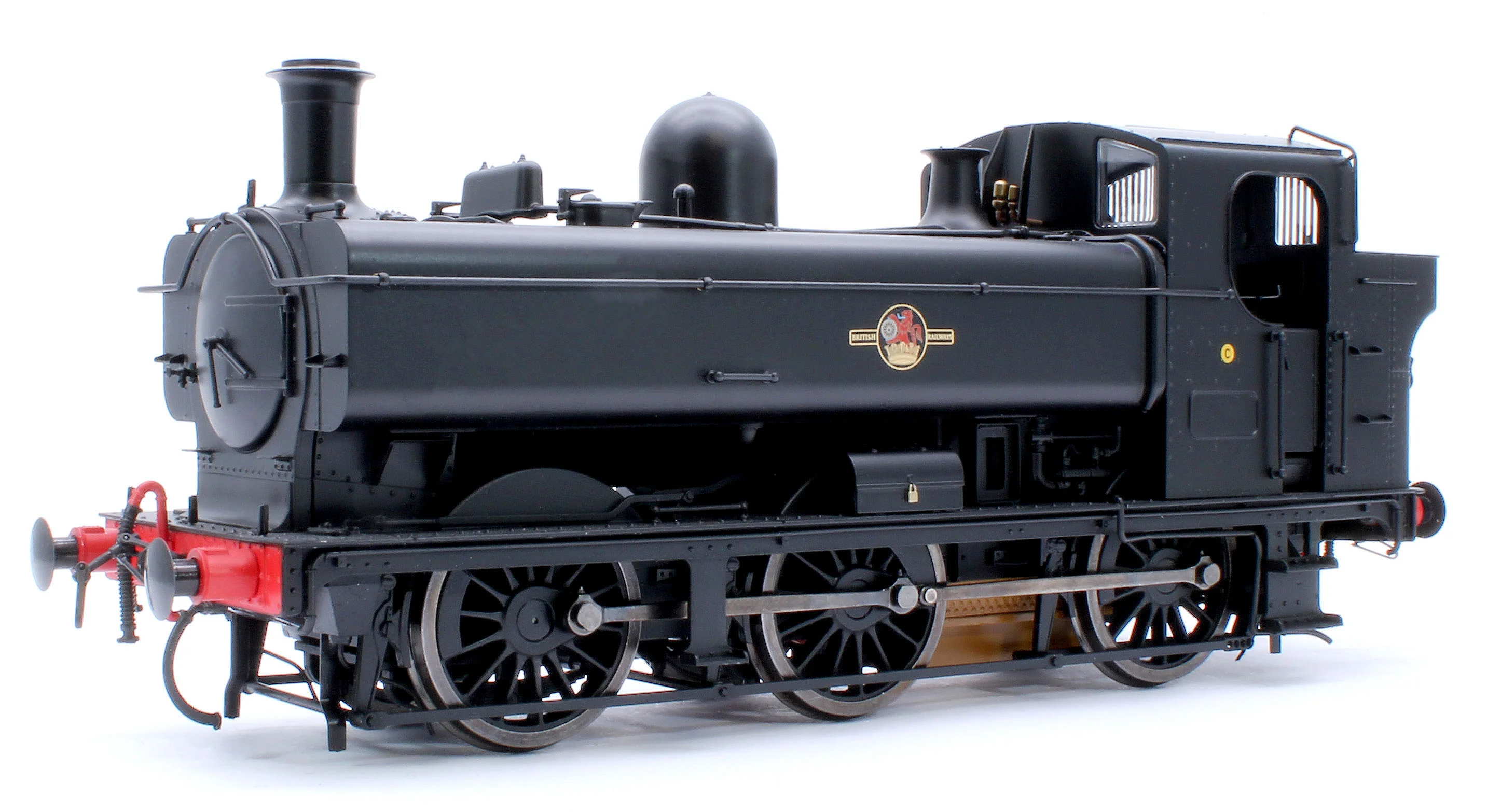 7S-007-021US Class 57xx Pannier BR Black Late Crest Unnumbered - Steam Tank Locomotive - Sound Fitted