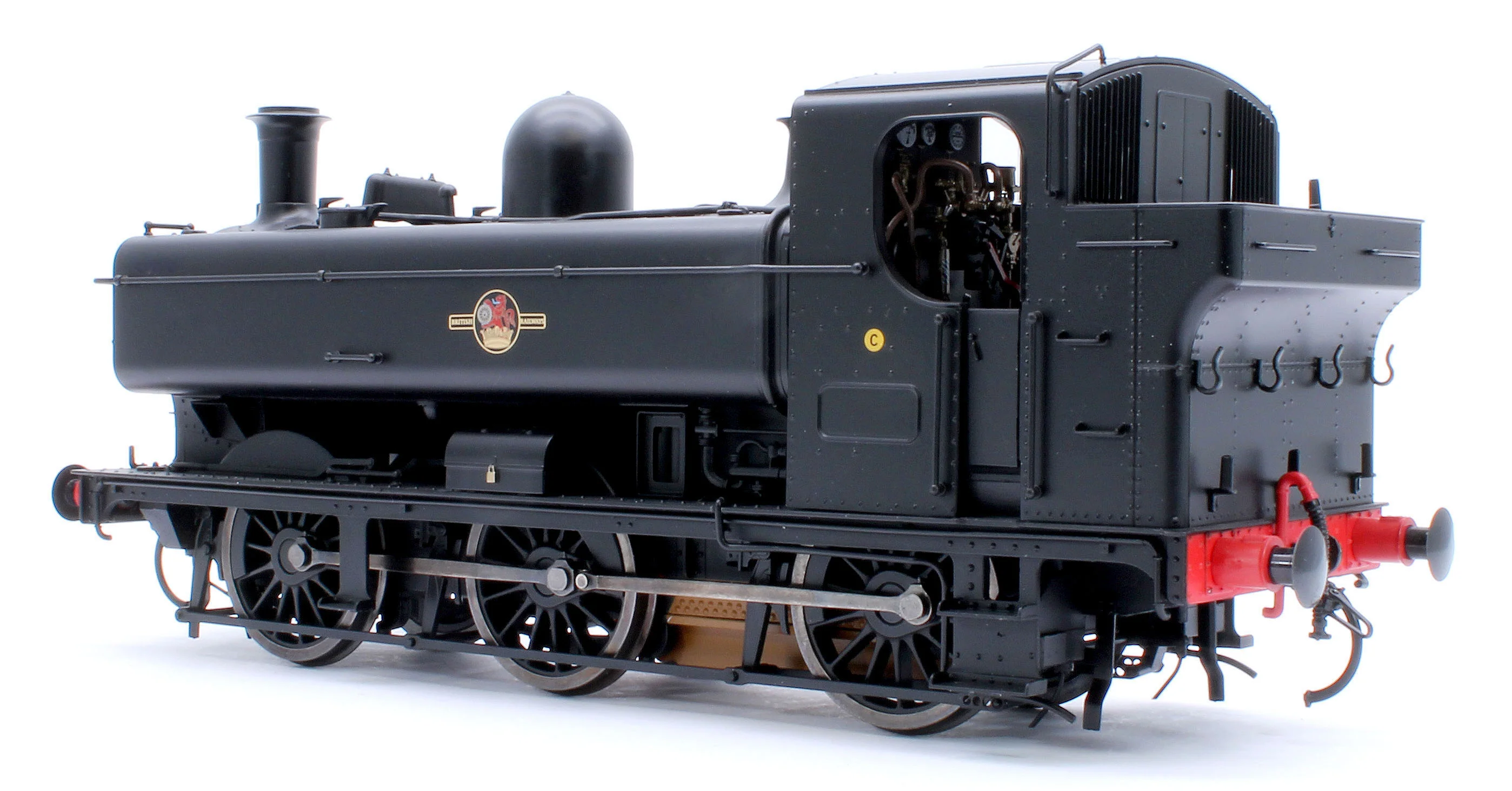 7S-007-021US Class 57xx Pannier BR Black Late Crest Unnumbered - Steam Tank Locomotive - Sound Fitted - Image 3