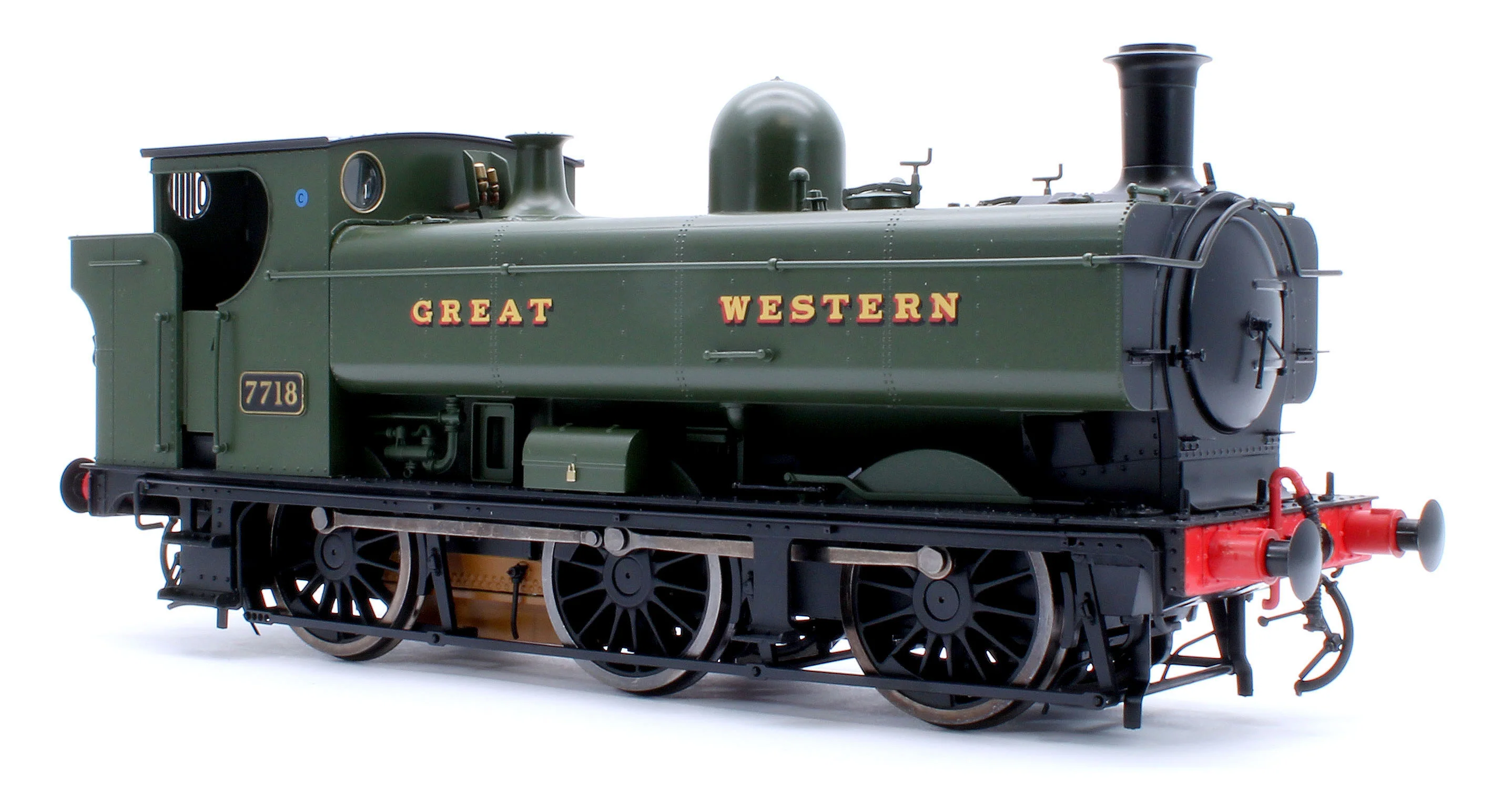 7S-007-013D Class 57xx Pannier 'Great Western' Green 7718 - Steam Tank Locomotive - DCC Fitted - Image 6