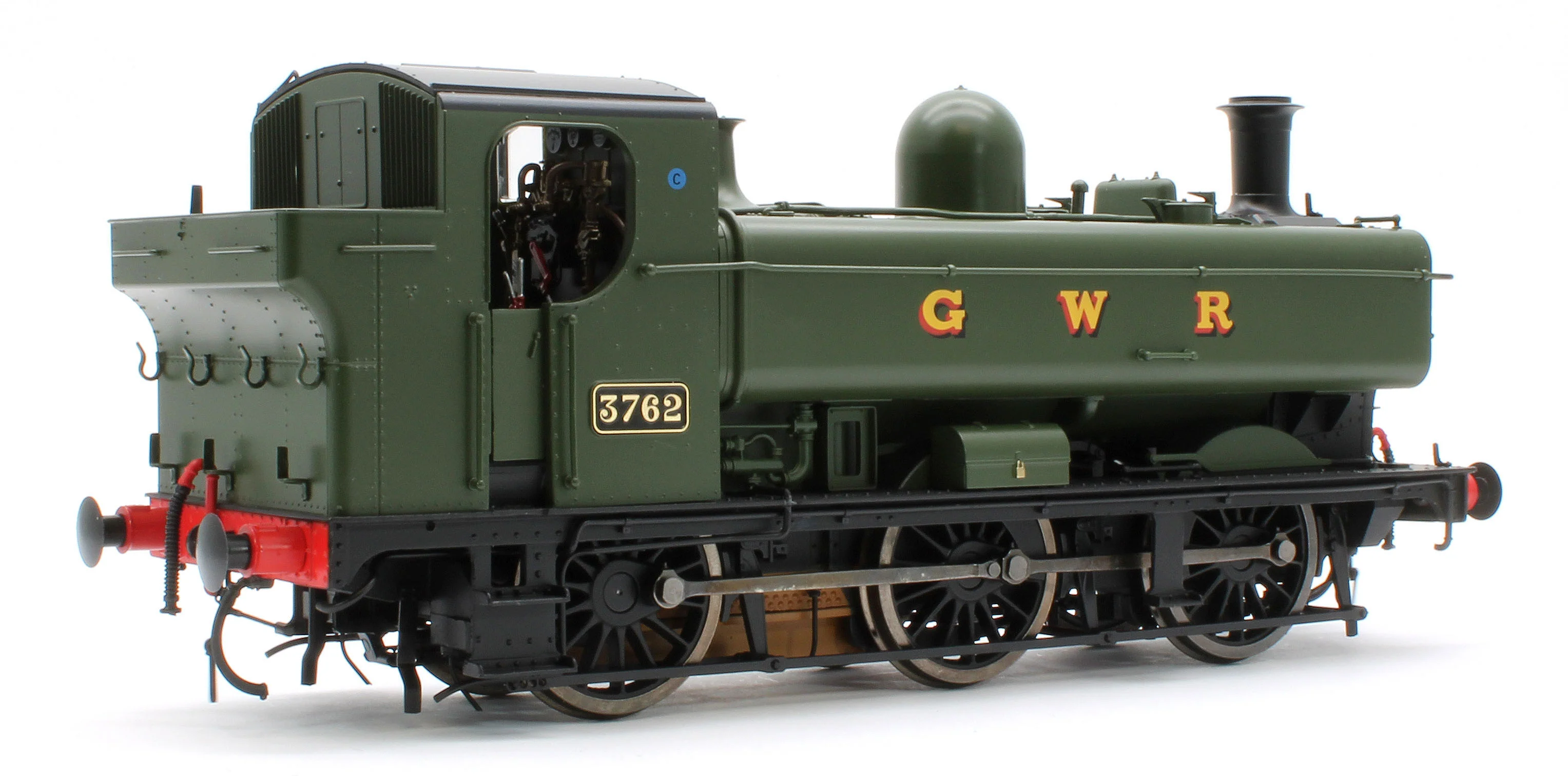 7S-007-015D Class 57xx Pannier 'GWR' Green 3762 - Steam Tank Locomotive - DCC Fitted - Image 4