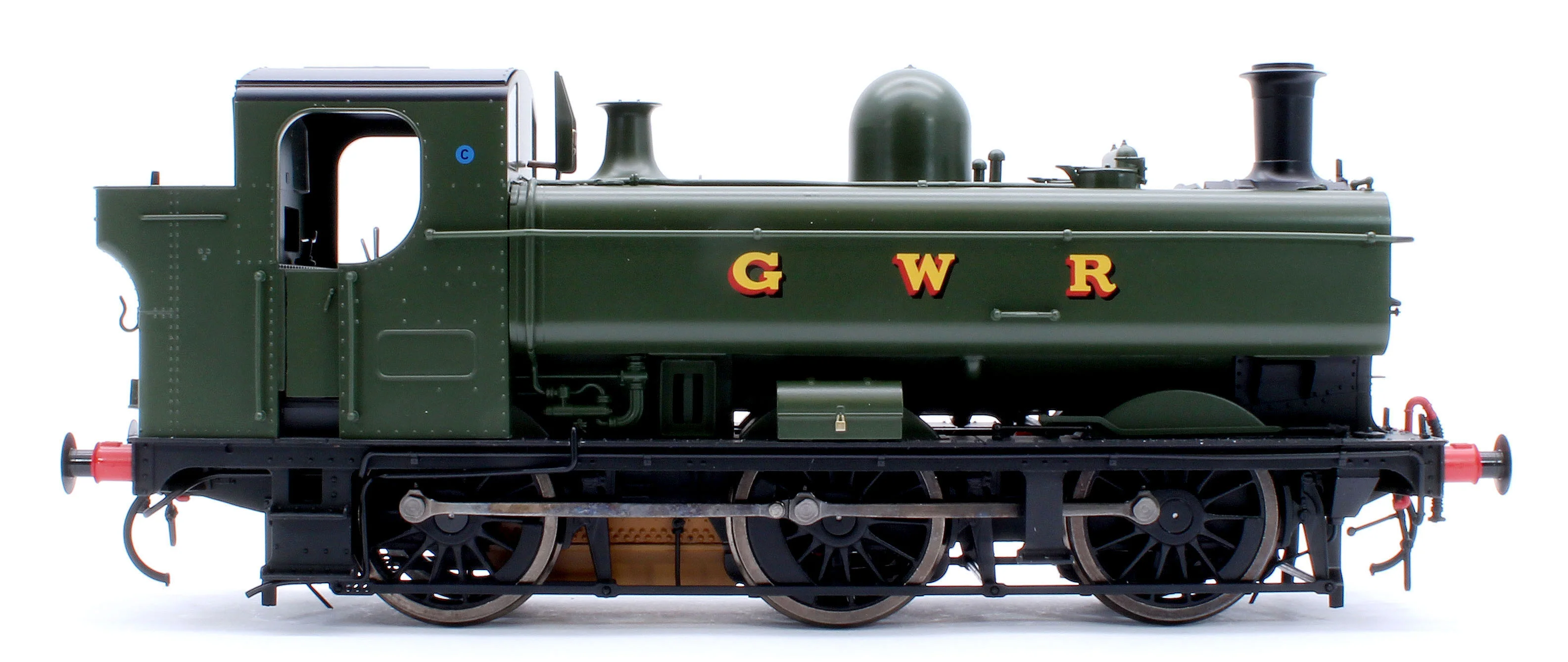 7S-007-015UD Class 57xx Pannier 'GWR' Green Unnumbered - Steam Tank Locomotive - DCC Fitted - Image 5