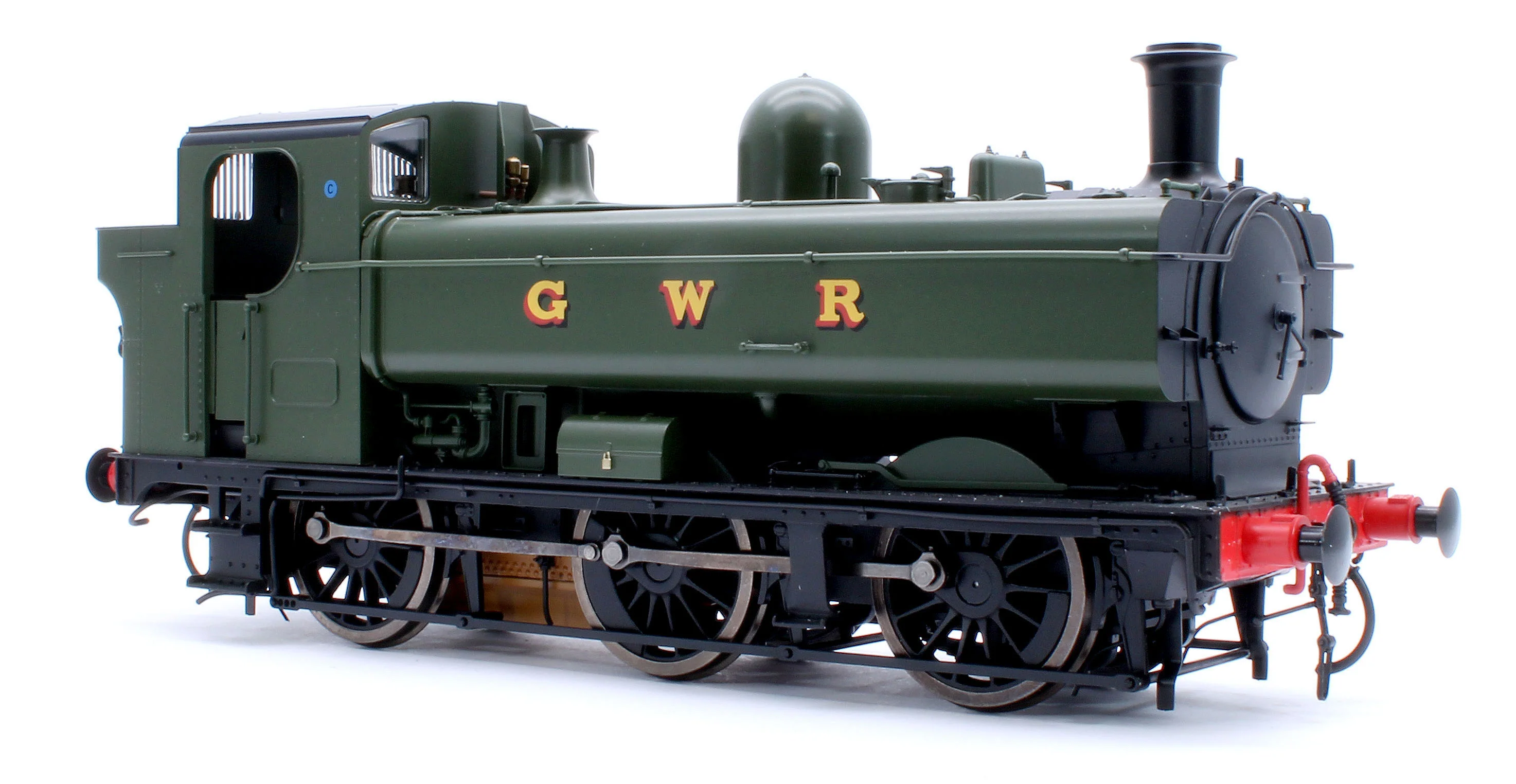 7S-007-015UD Class 57xx Pannier 'GWR' Green Unnumbered - Steam Tank Locomotive - DCC Fitted - Image 6