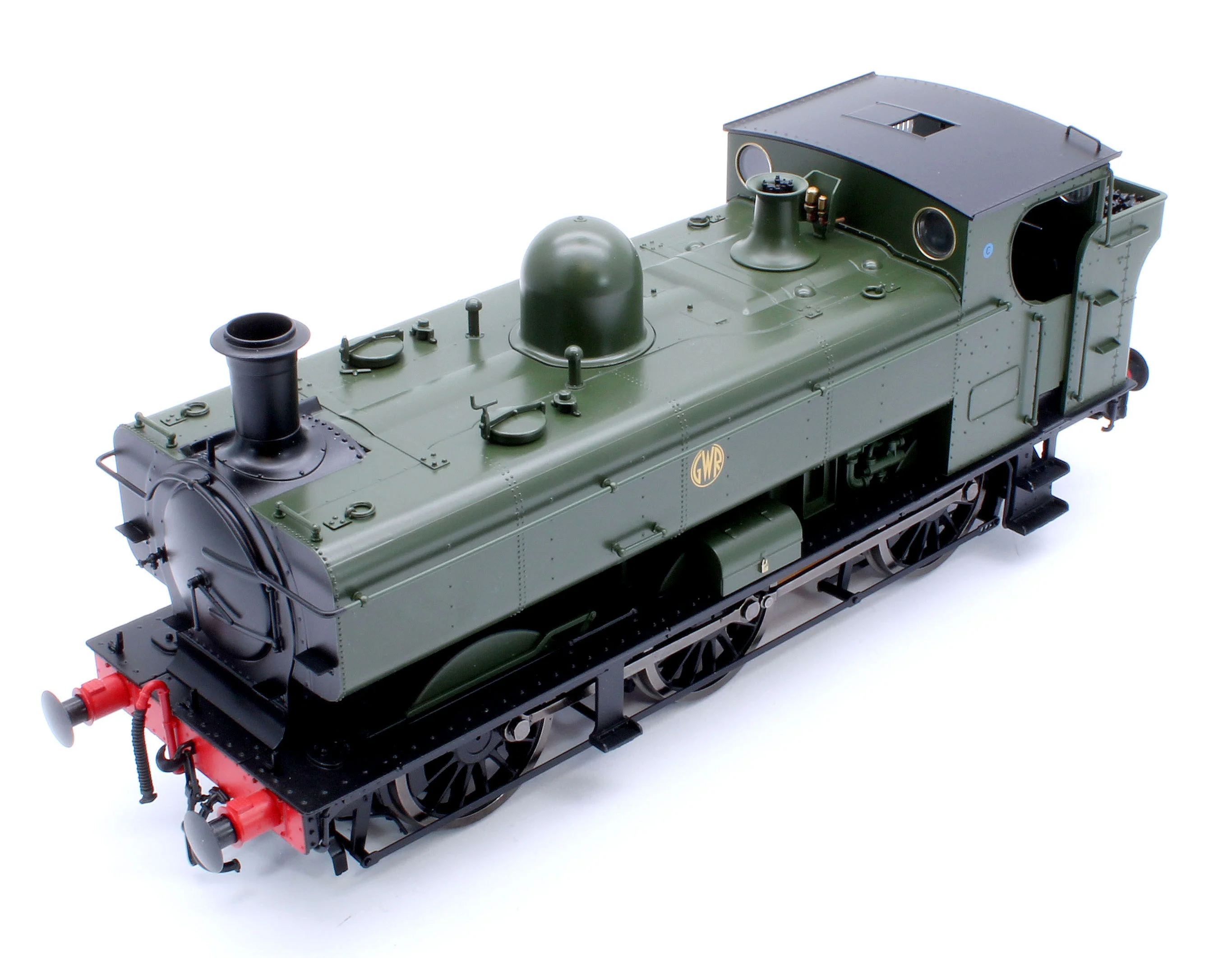 7S-007-014UD Class 57xx Pannier GWR Shirtbutton Green Unnumbered - Steam Tank Locomotive - DCC Fitted - Image 11