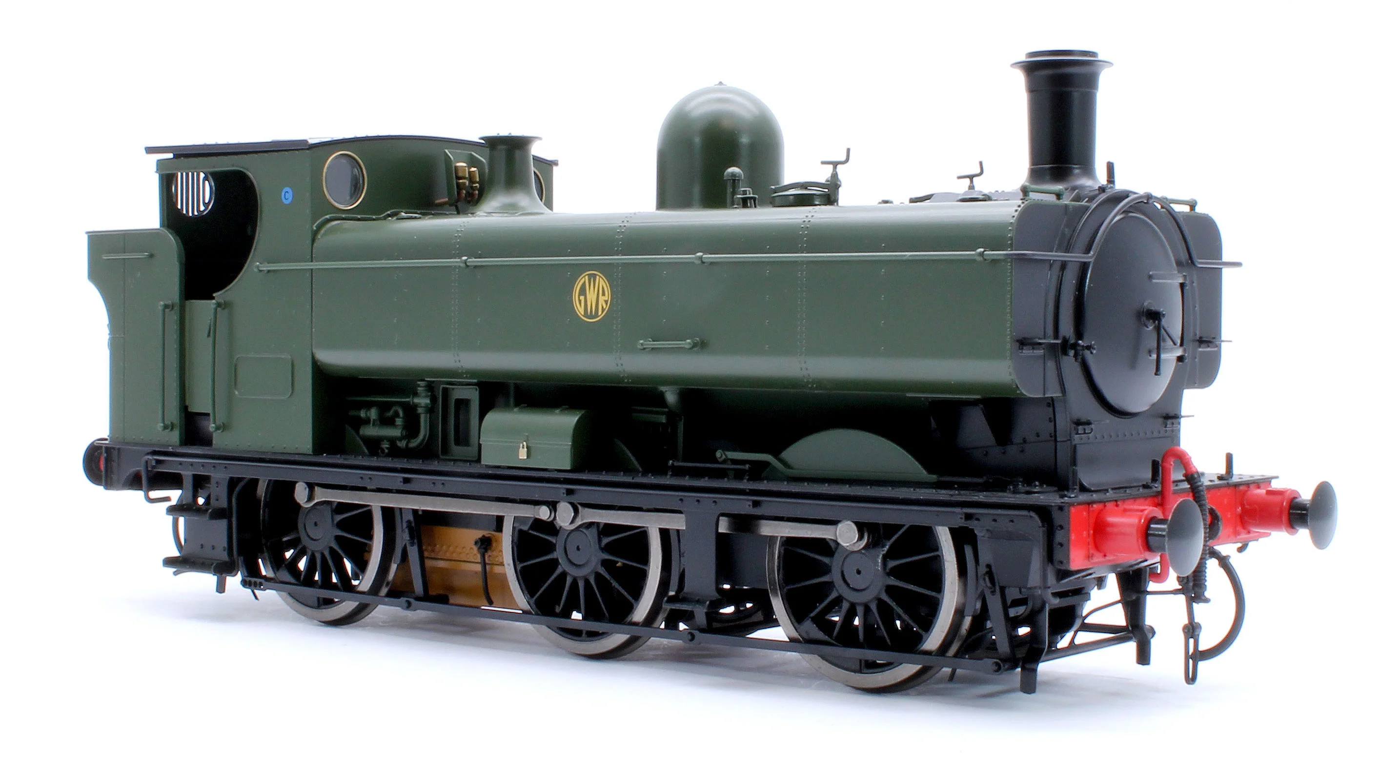 7S-007-014UD Class 57xx Pannier GWR Shirtbutton Green Unnumbered - Steam Tank Locomotive - DCC Fitted - Image 6