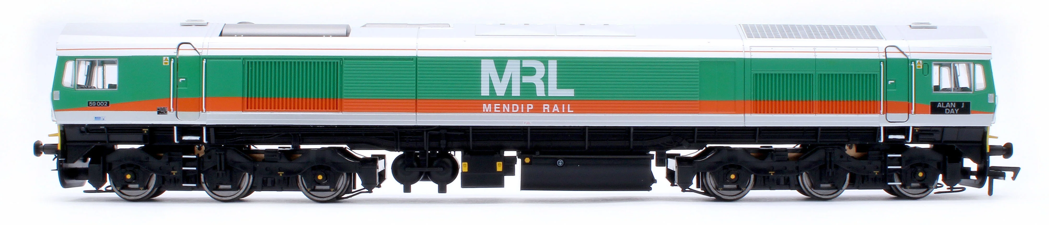 4D-005-007 Class 59 59002 MRL Green/Orange Alan J Day Diesel Locomotive - Image 2