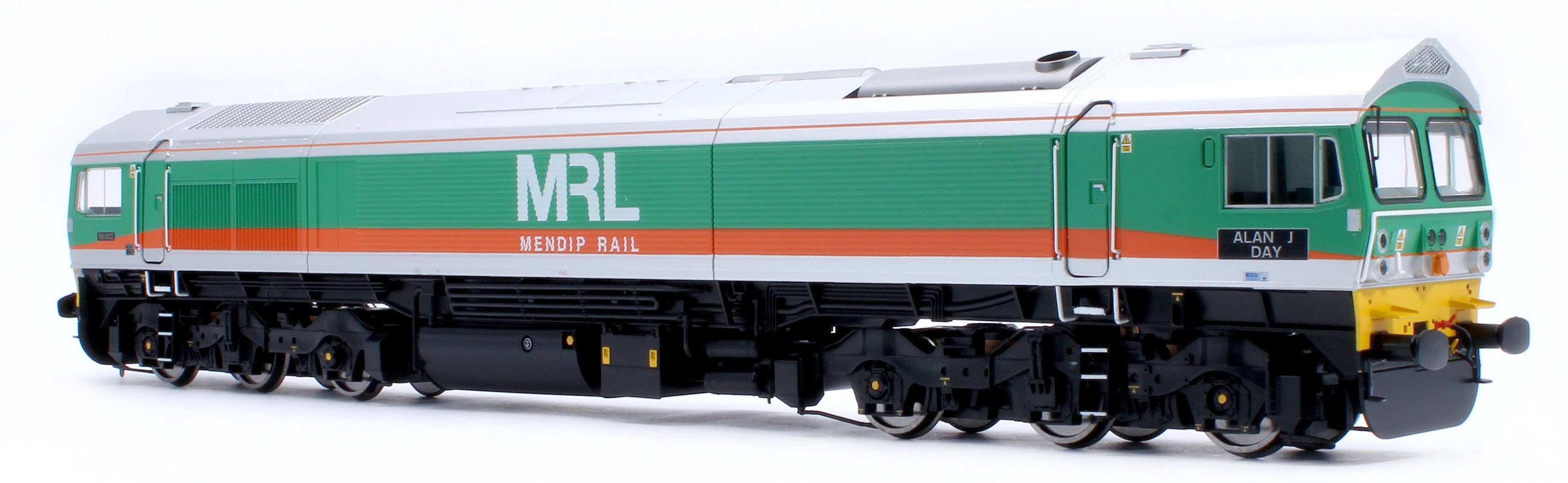 4D-005-007 Class 59 59002 MRL Green/Orange Alan J Day Diesel Locomotive - Image 5