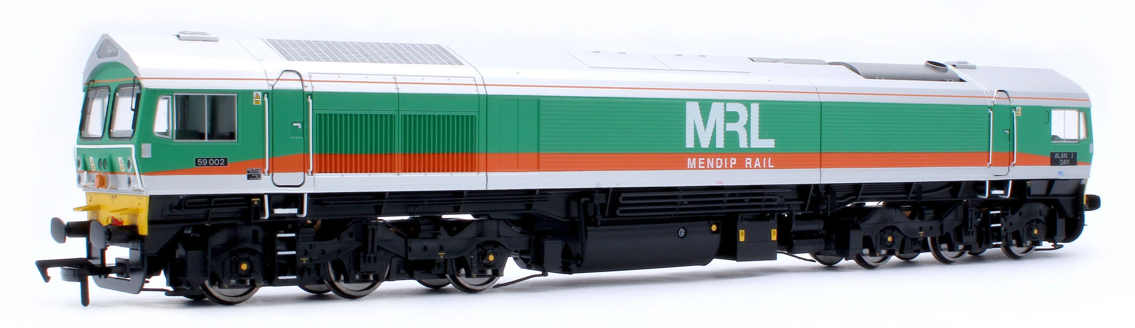 4D-005-007SSM Class 59 59002 MRL Green/Orange Alan J Day Diesel Locomotive - DCC Sound & Smoke Fitted - Image 4