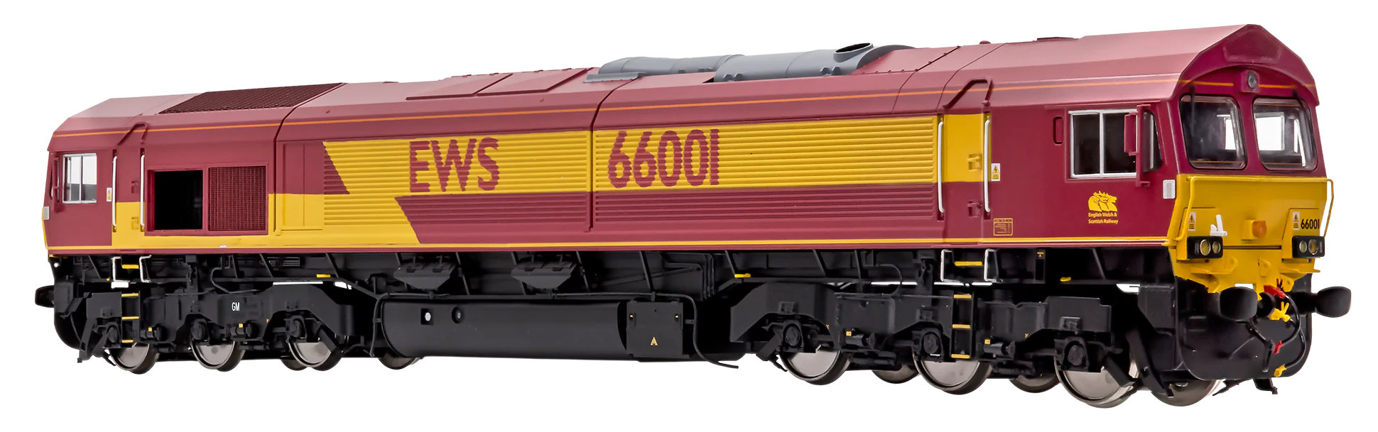 7D-066-001S Class 66 66001 EWS Livery Diesel Locomotive - DCC Sound - Image 2
