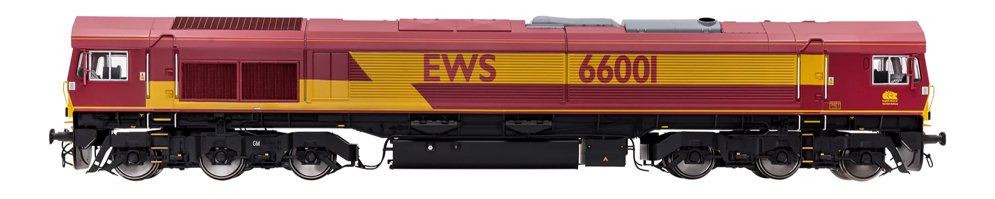 7D-066-001S Class 66 66001 EWS Livery Diesel Locomotive - DCC Sound - Image 3