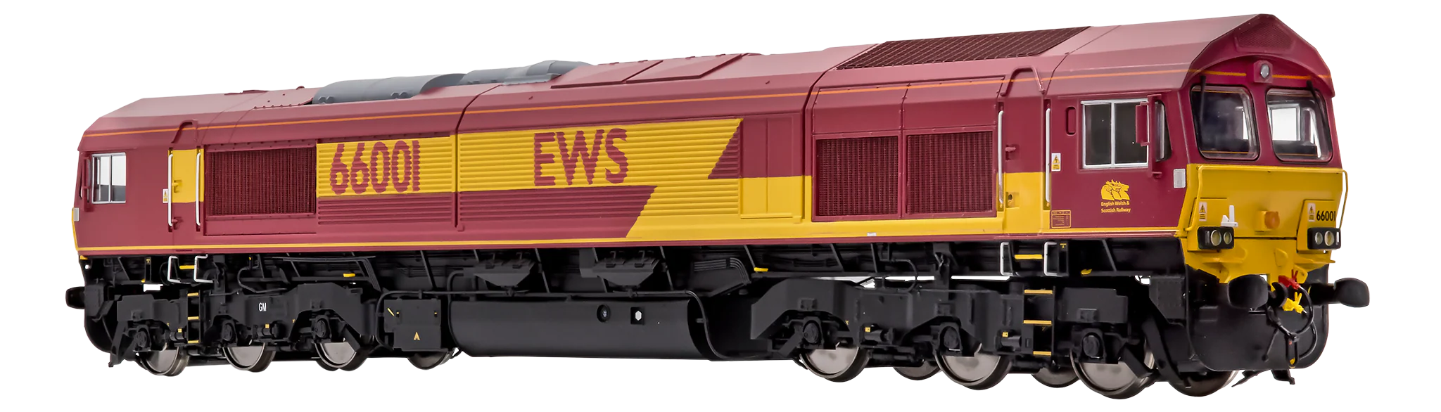 7D-066-001S Class 66 66001 EWS Livery Diesel Locomotive - DCC Sound - Image 4