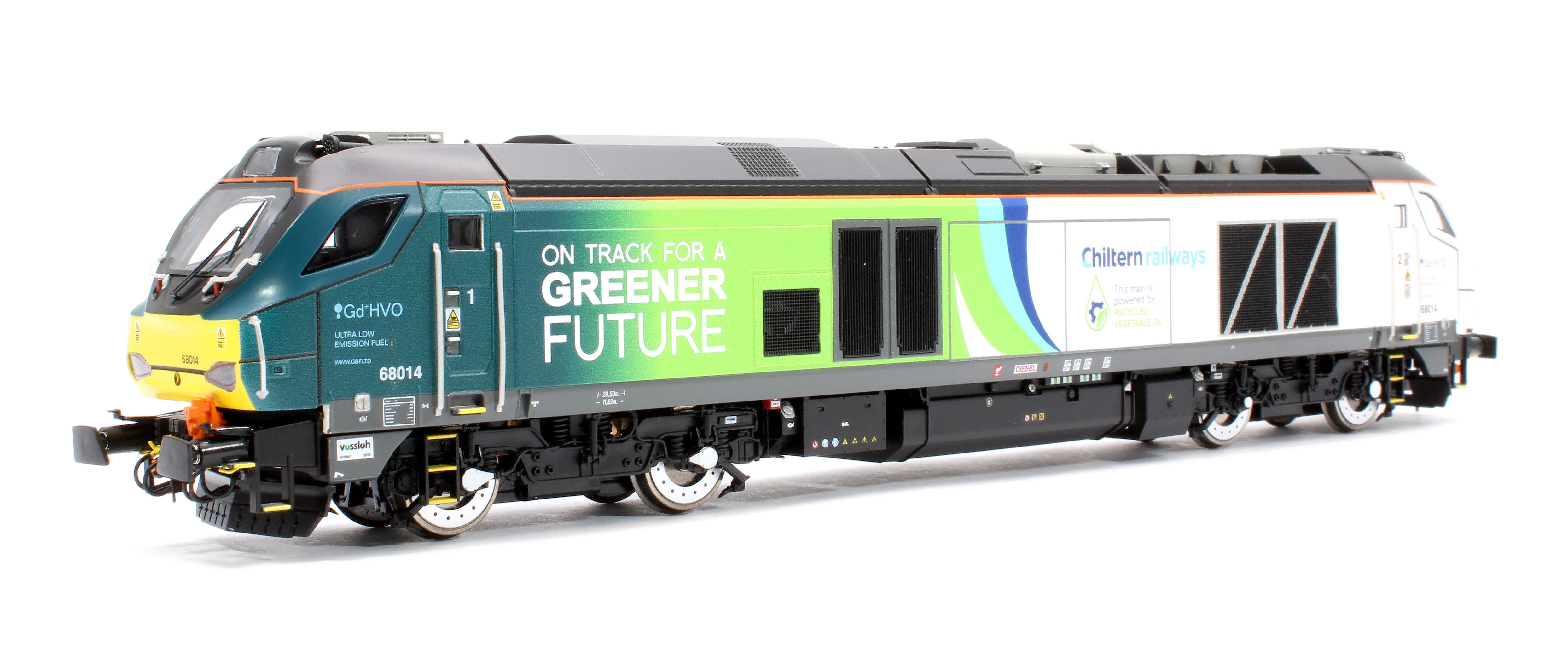 4D-022-028 Class 68 68014 Chiltern Green Bio Fuel Livery Diesel Locomotive