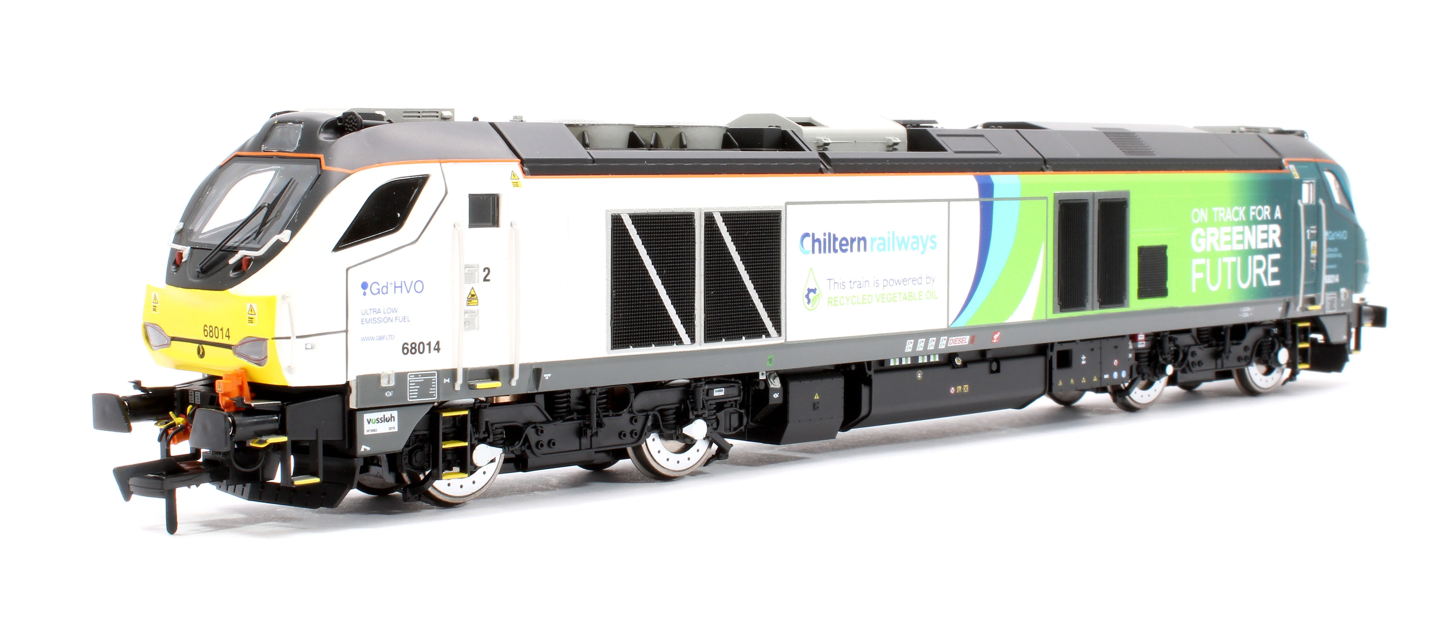 4D-022-028 Class 68 68014 Chiltern Green Bio Fuel Livery Diesel Locomotive - Image 3
