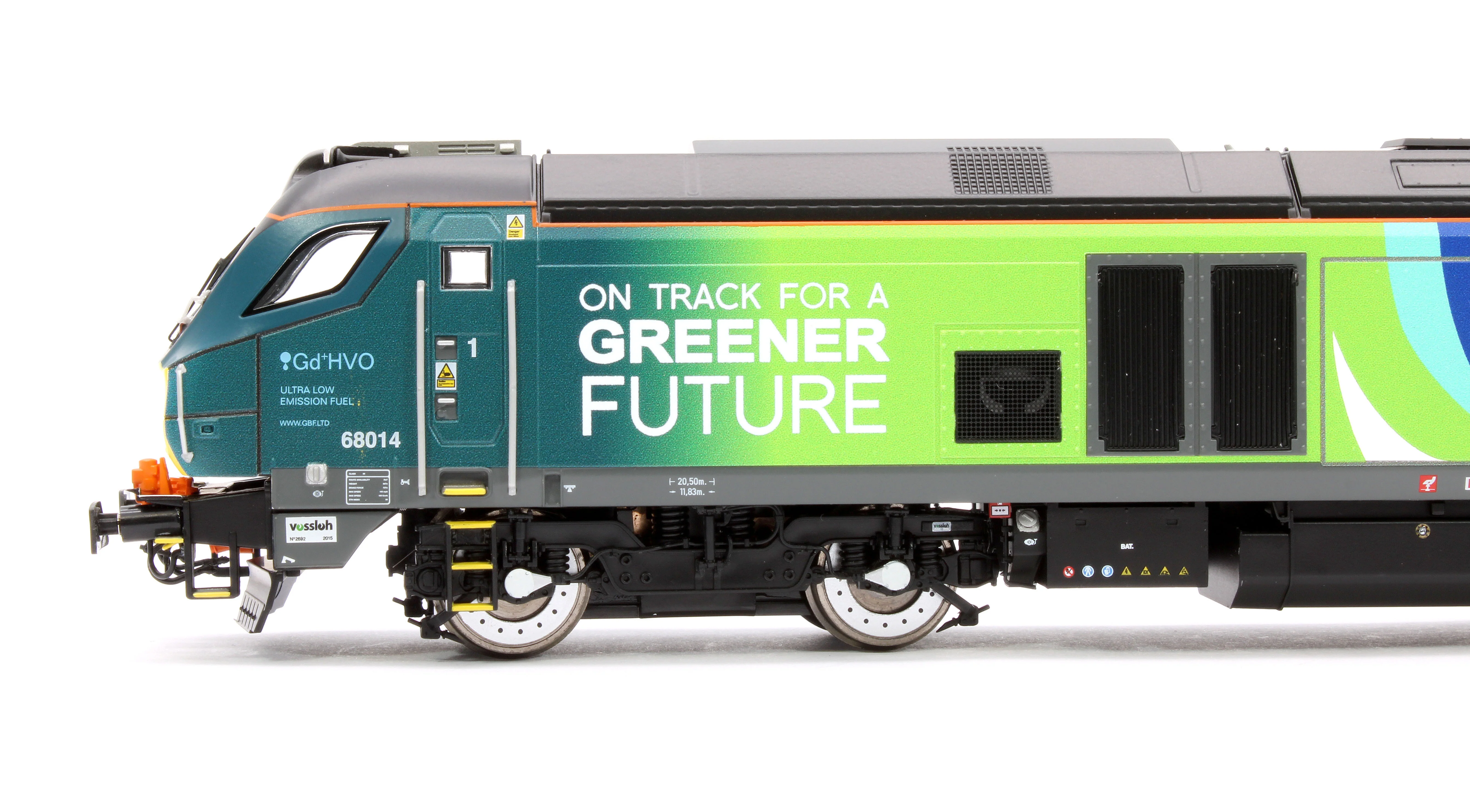4D-022-028 Class 68 68014 Chiltern Green Bio Fuel Livery Diesel Locomotive - Image 7