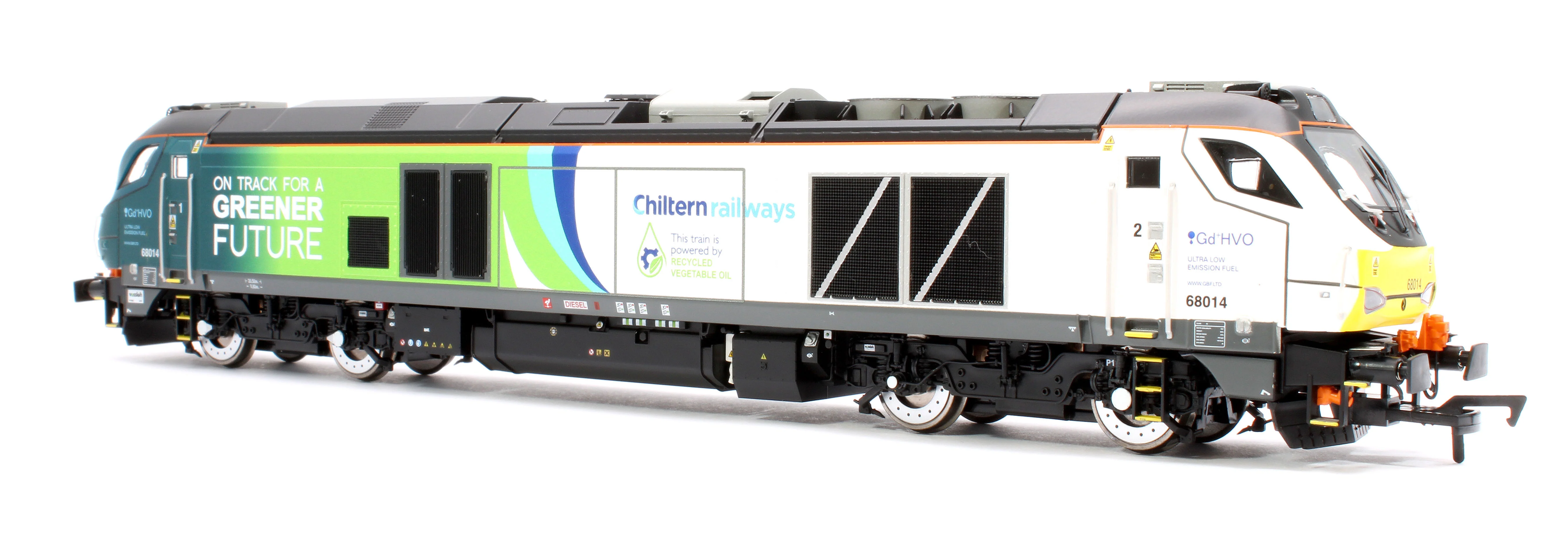 4D-022-028D Class 68 68014 Chiltern Green Bio Fuel Livery Diesel Locomotive - DCC Fitted - Image 2