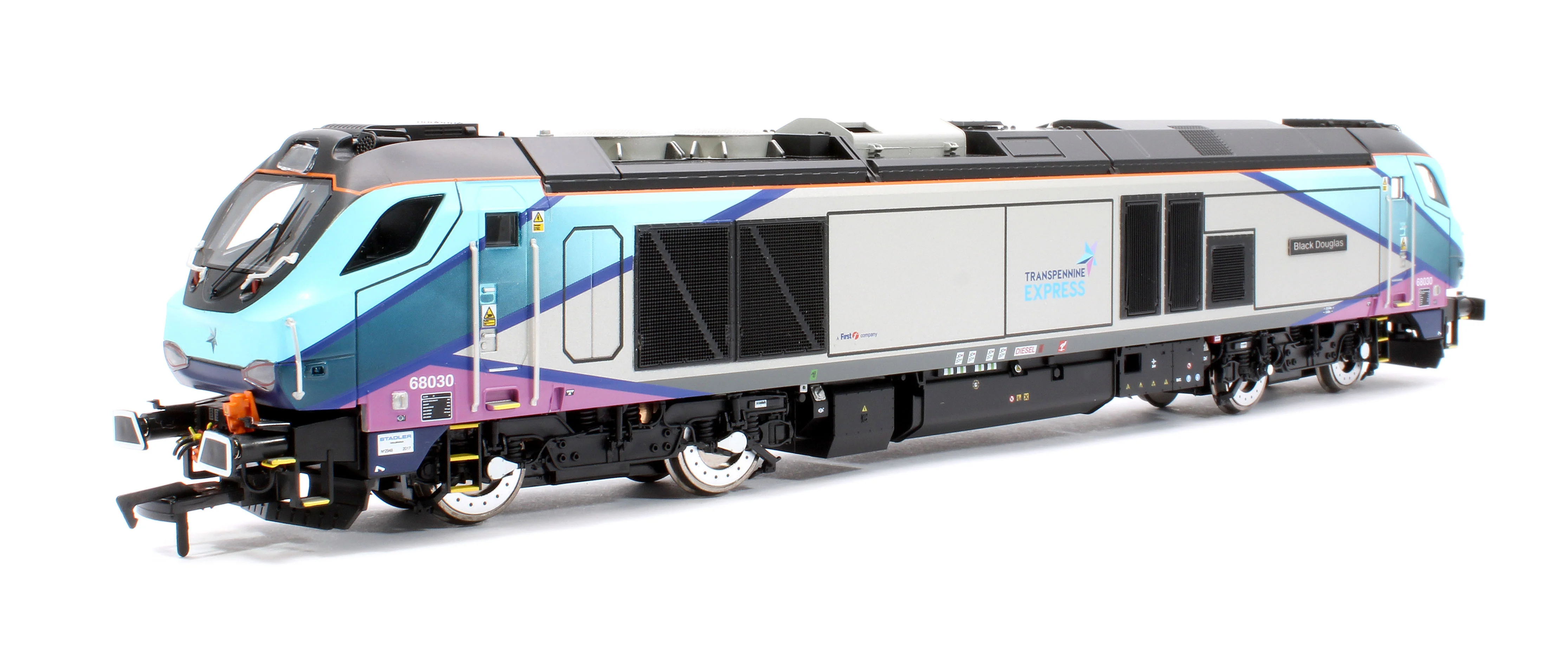 4D-022-025 Class 68 "Black Douglas" 68030 Transpenine Express Diesel Locomotive - Image 3