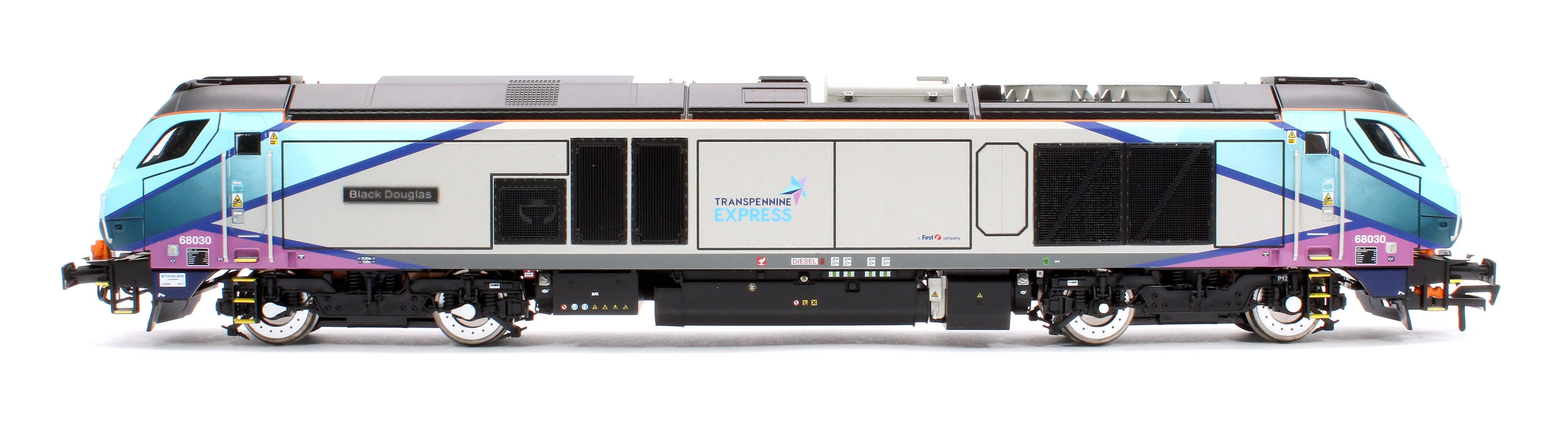 4D-022-025 Class 68 "Black Douglas" 68030 Transpenine Express Diesel Locomotive - Image 5