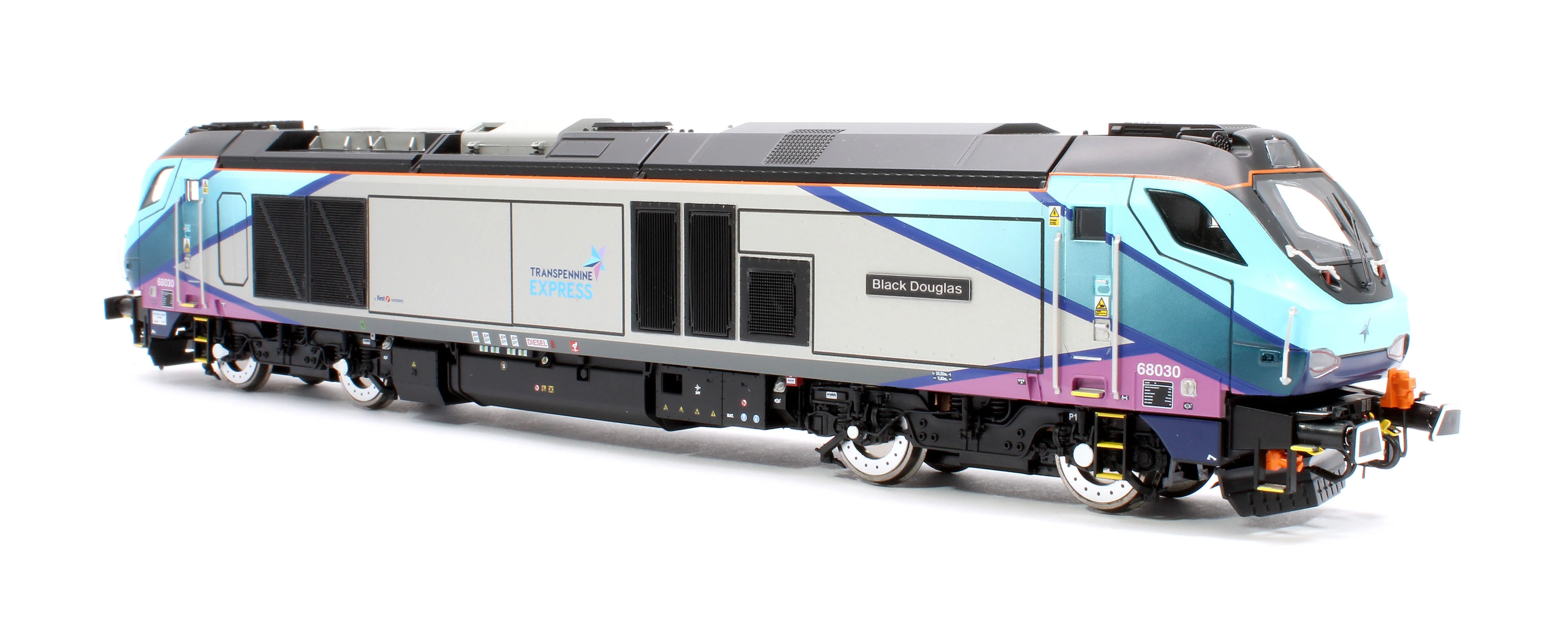 4D-022-025S Class 68 "Black Douglas" 68030 Transpenine Express Diesel Locomotive - Sound Fitted - Image 4