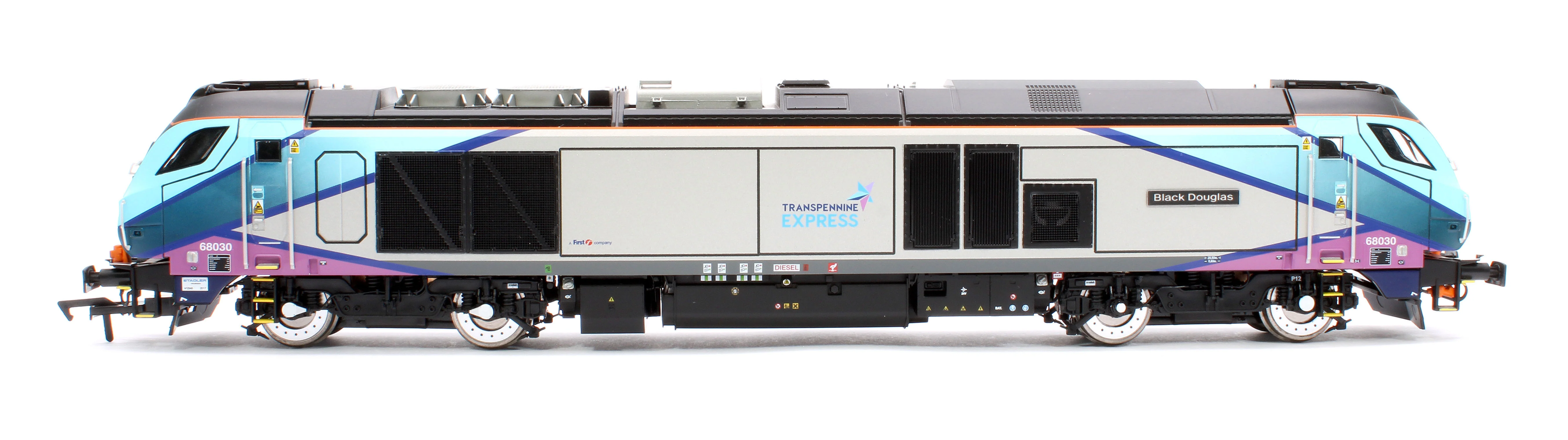 4D-022-025S Class 68 "Black Douglas" 68030 Transpenine Express Diesel Locomotive - Sound Fitted - Image 6