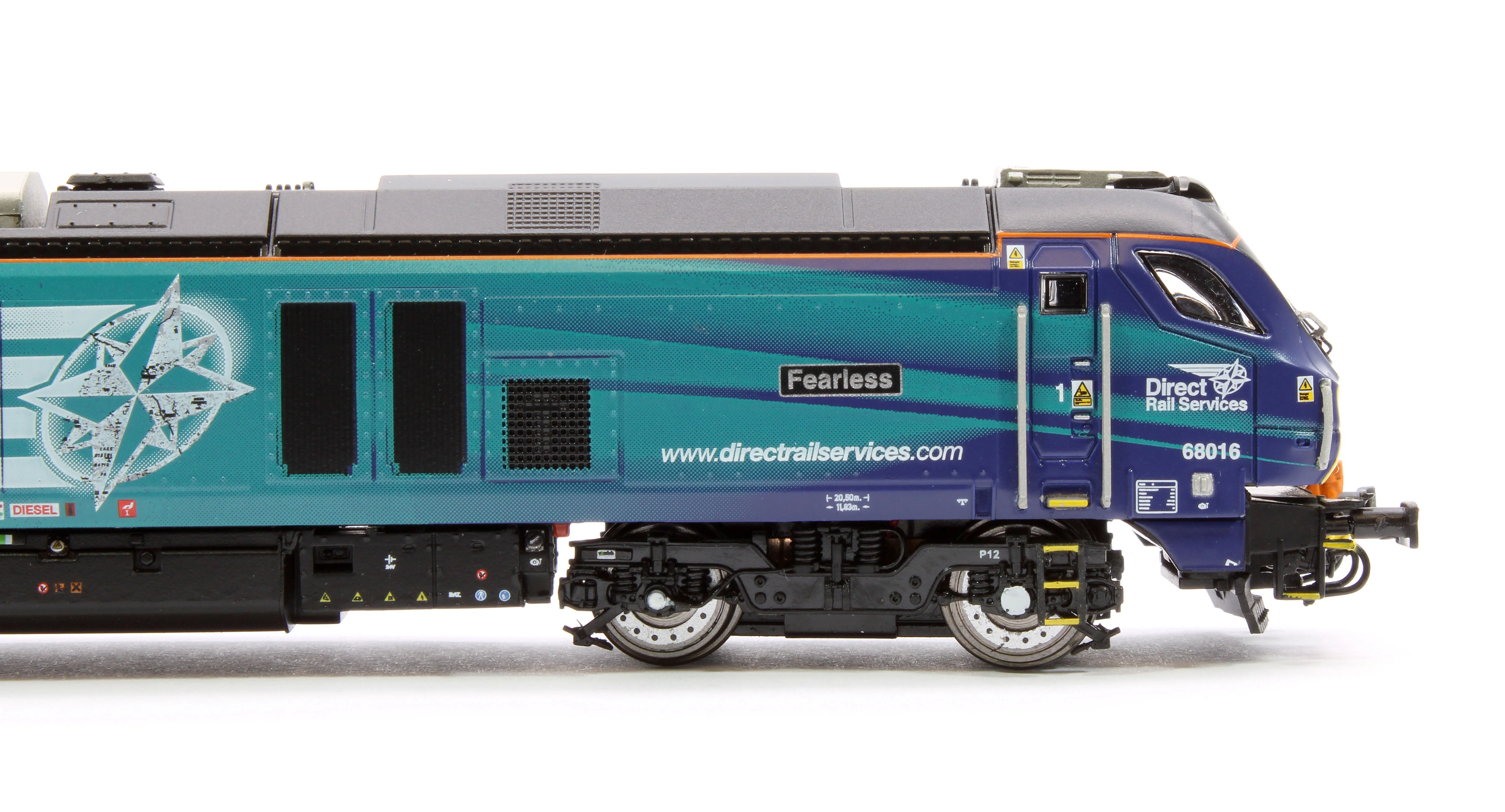 2D-022-012 Class 68 Fearless 68016 DRS Compass Diesel Locomotive - Image 7
