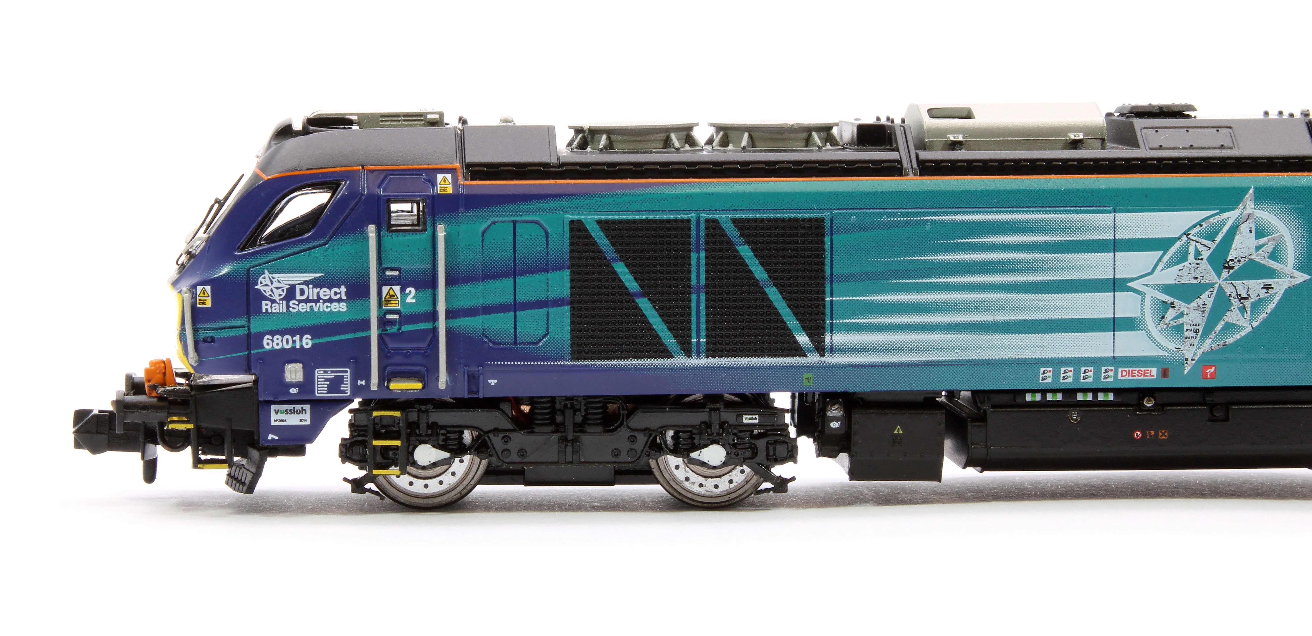 2D-022-012D Class 68 Fearless 68016 DRS Compass Diesel Locomotive - DCC Fitted - Image 6