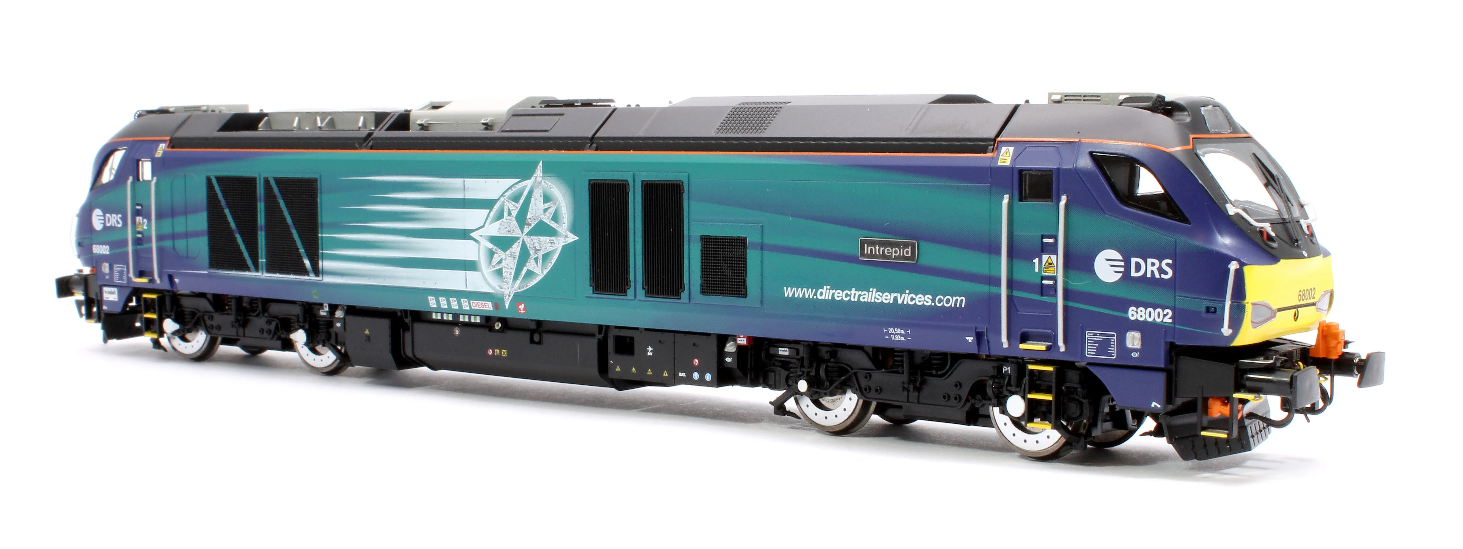 4D-022-027S Class 68 "Intrepid" 68002 Compass New DRS Logo Diesel Locomotive -Sound Fitted - Image 4