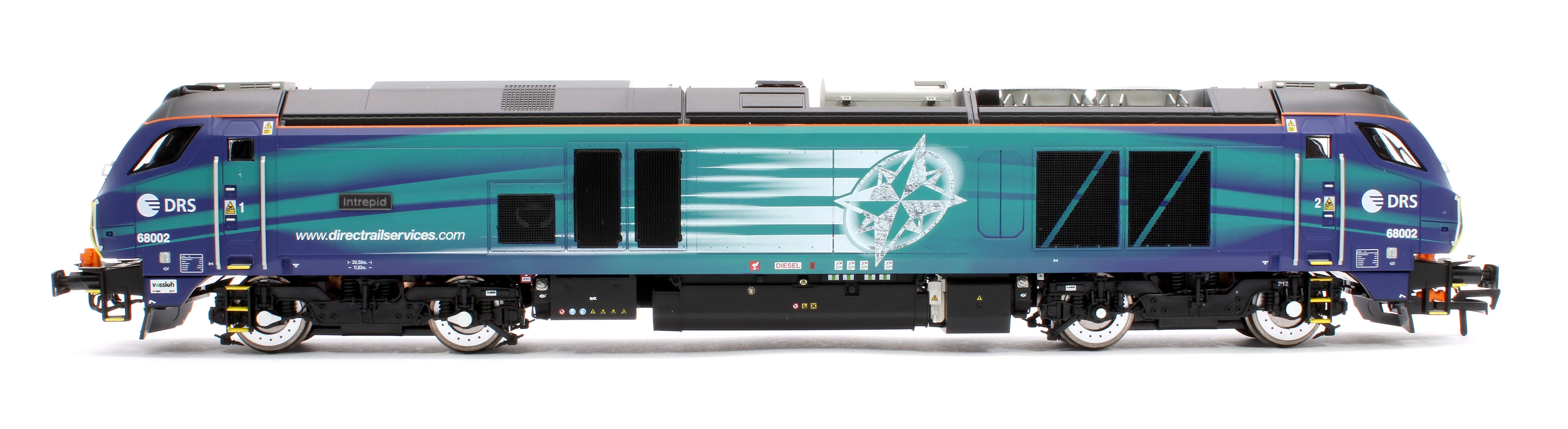 4D-022-027S Class 68 "Intrepid" 68002 Compass New DRS Logo Diesel Locomotive -Sound Fitted - Image 6