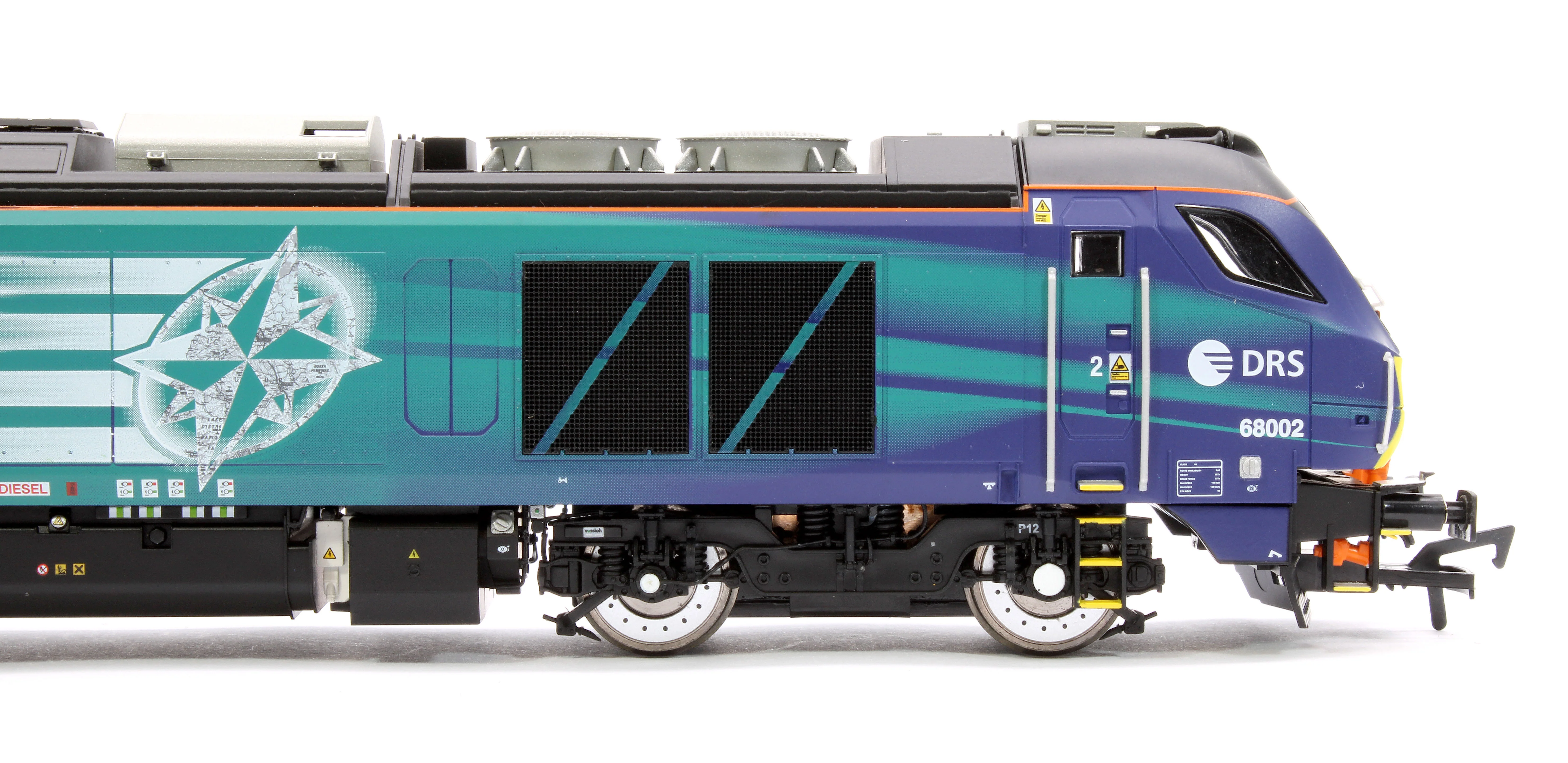 4D-022-027S Class 68 "Intrepid" 68002 Compass New DRS Logo Diesel Locomotive -Sound Fitted - Image 8