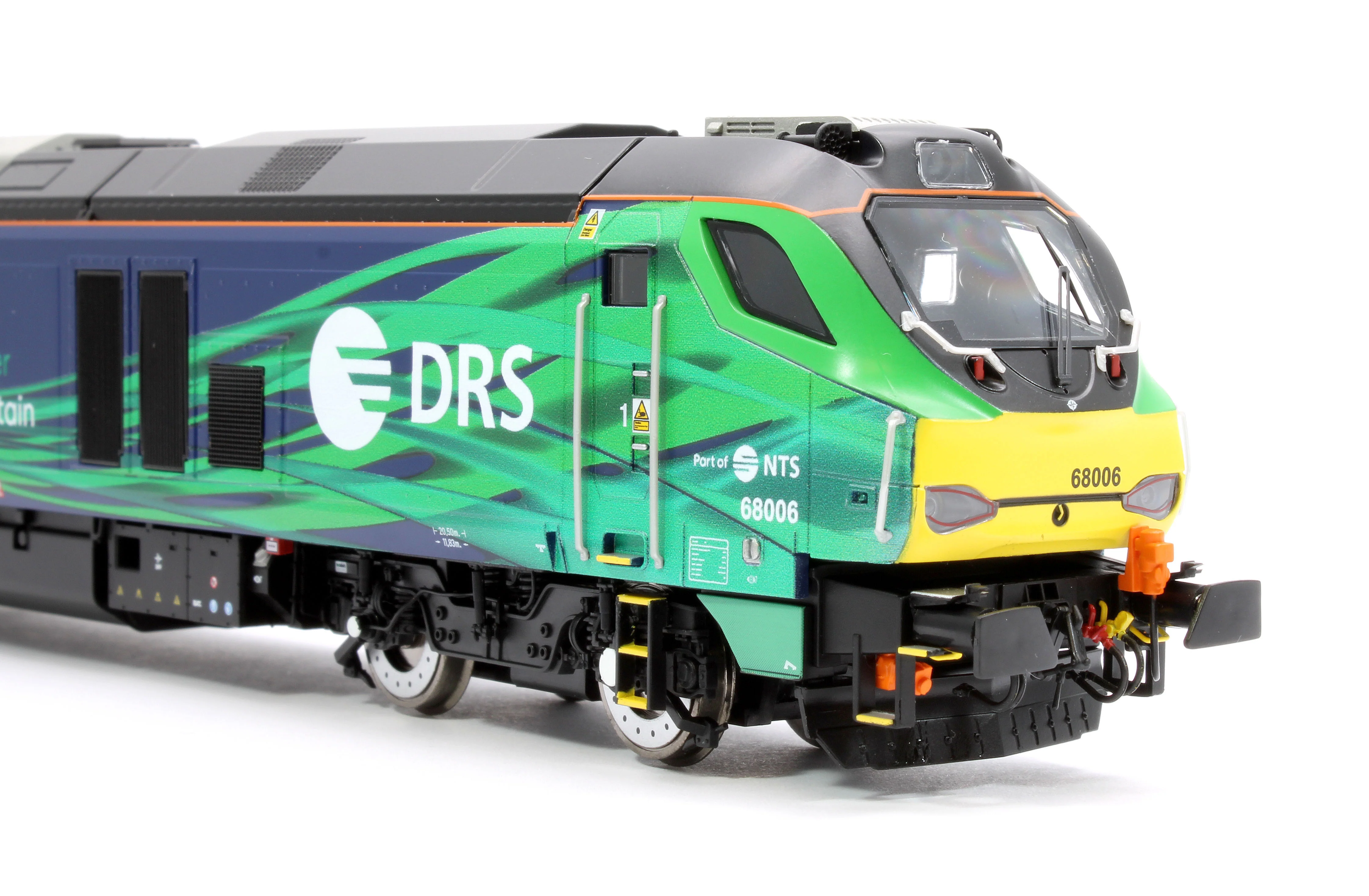 4D-022-023D Class 68 "Pride of the North" 68006 DRS/NTS Green Diesel Locomotive - DCC Fitted - Image 10