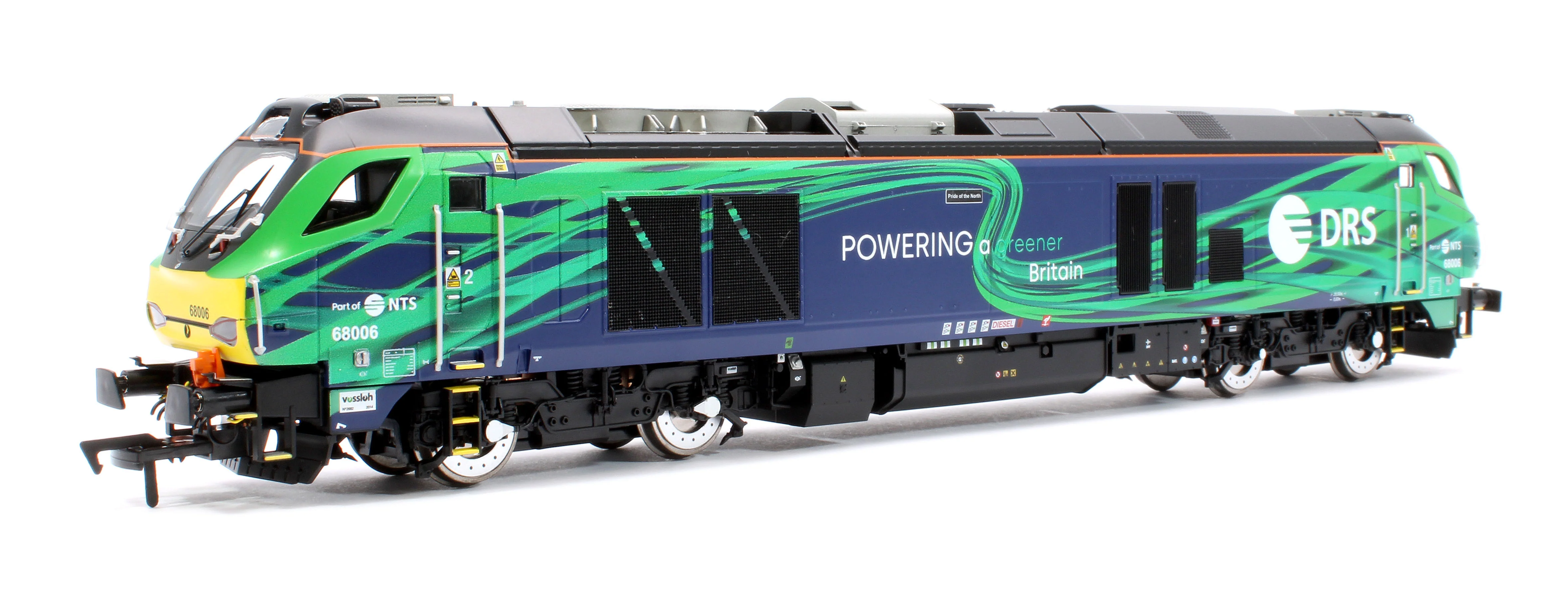 4D-022-023D Class 68 "Pride of the North" 68006 DRS/NTS Green Diesel Locomotive - DCC Fitted - Image 3