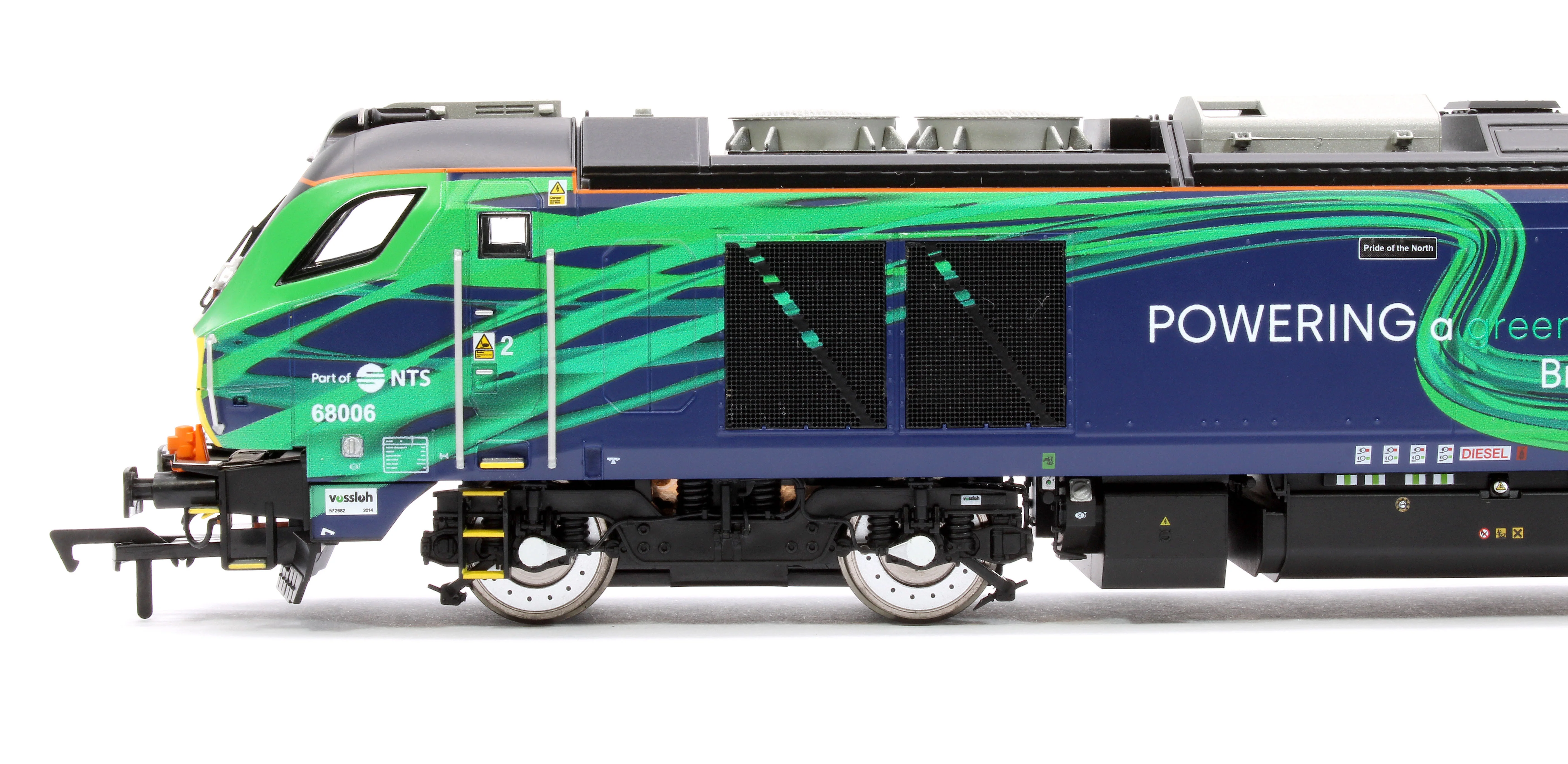 4D-022-023D Class 68 "Pride of the North" 68006 DRS/NTS Green Diesel Locomotive - DCC Fitted - Image 7
