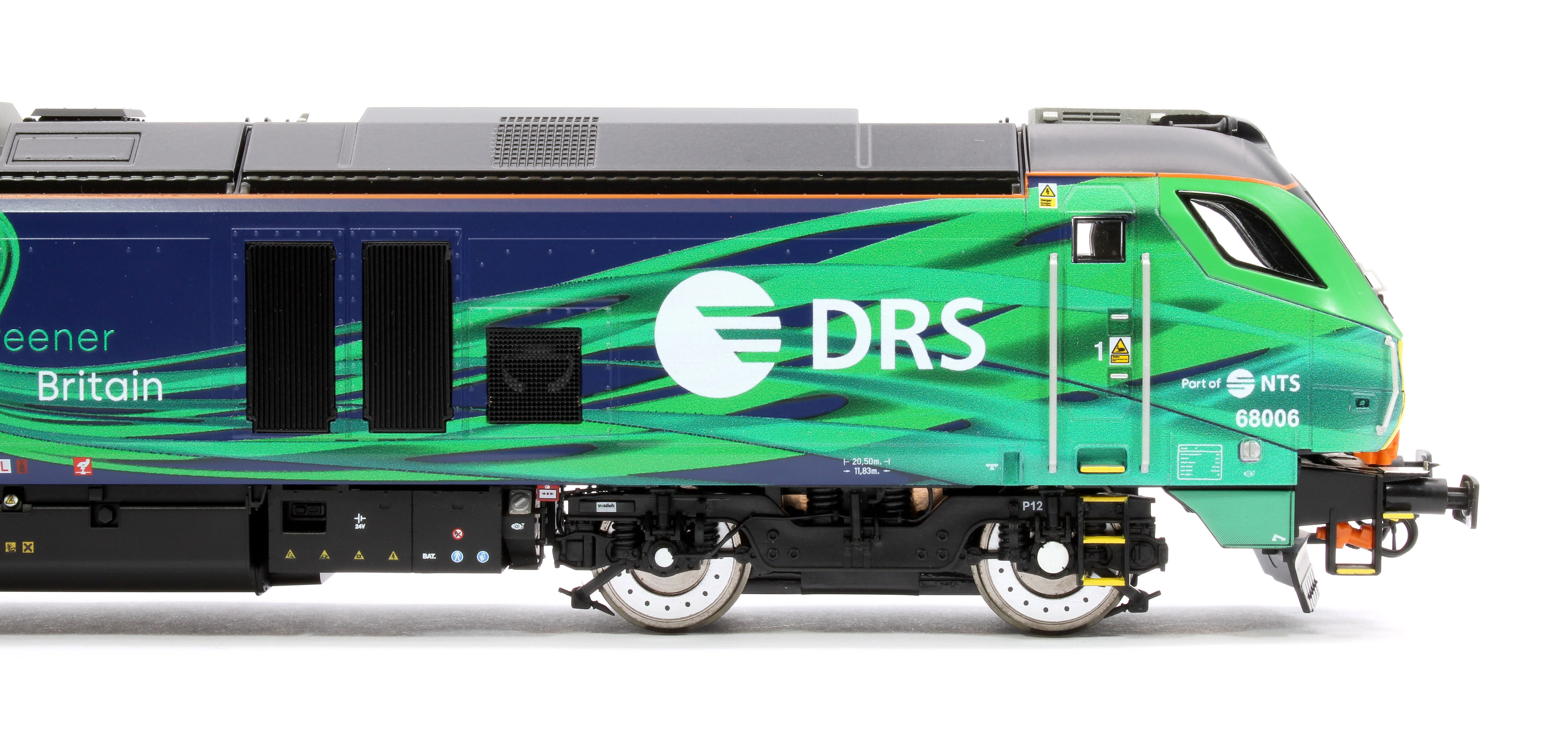 4D-022-023D Class 68 "Pride of the North" 68006 DRS/NTS Green Diesel Locomotive - DCC Fitted - Image 8