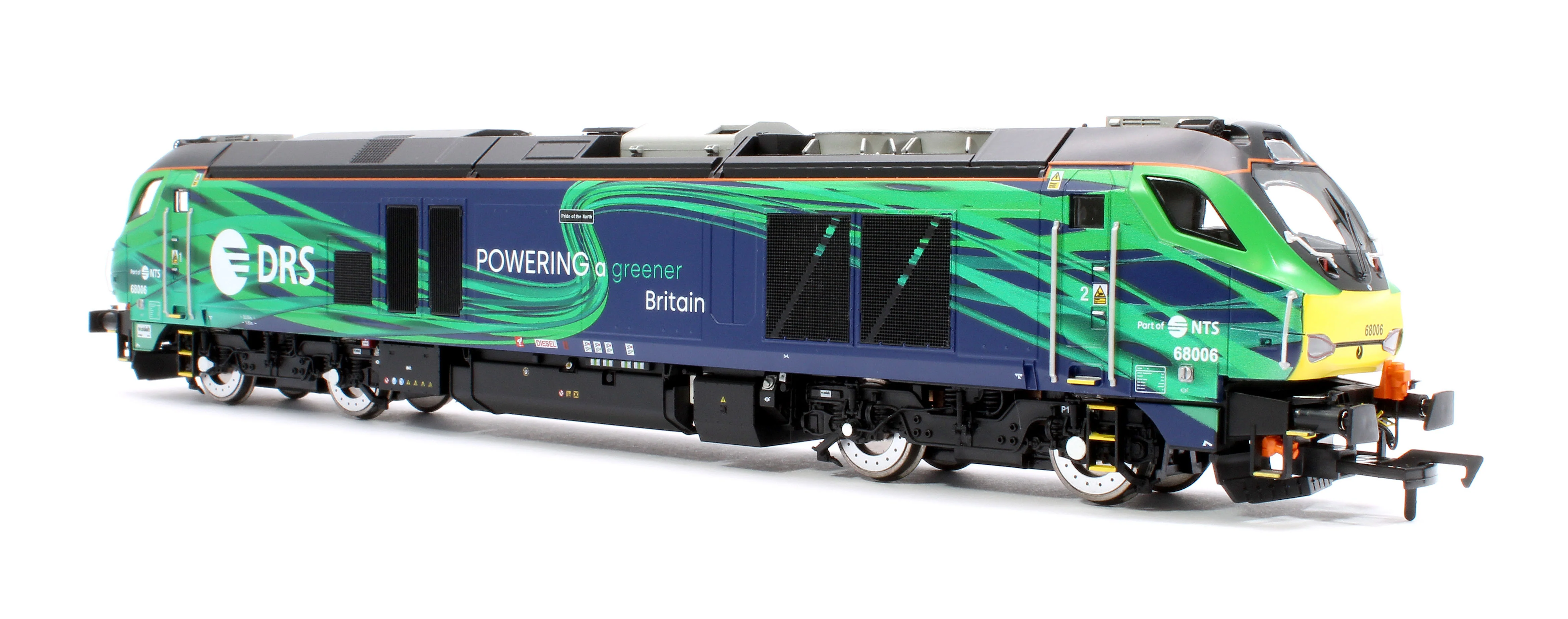 4D-022-023S Class 68 "Pride of the North" 68006 DRS/NTS Green Diesel Locomotive - Sound Fitted - Image 2