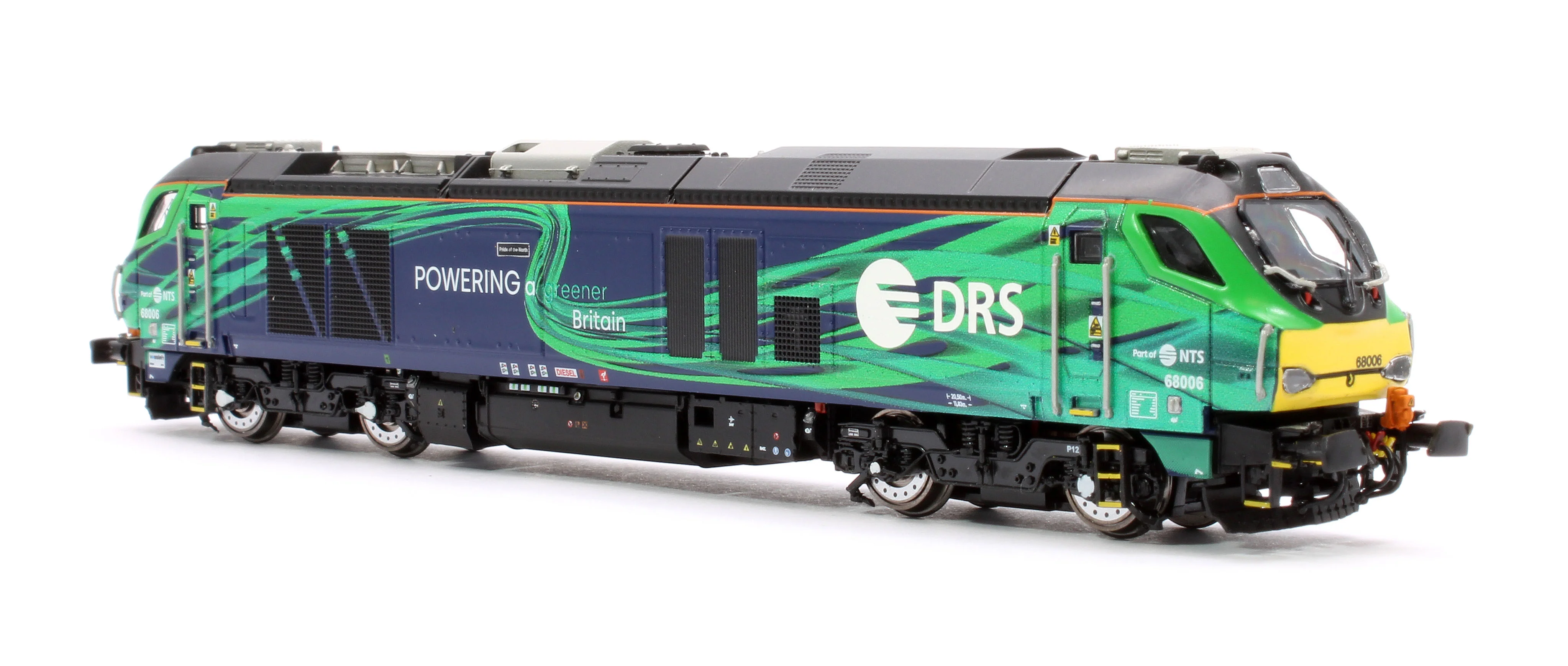 2D-022-016 Class 68 Pride of the North 68006 New DRS/NTS Green Diesel Locomotive - Image 4