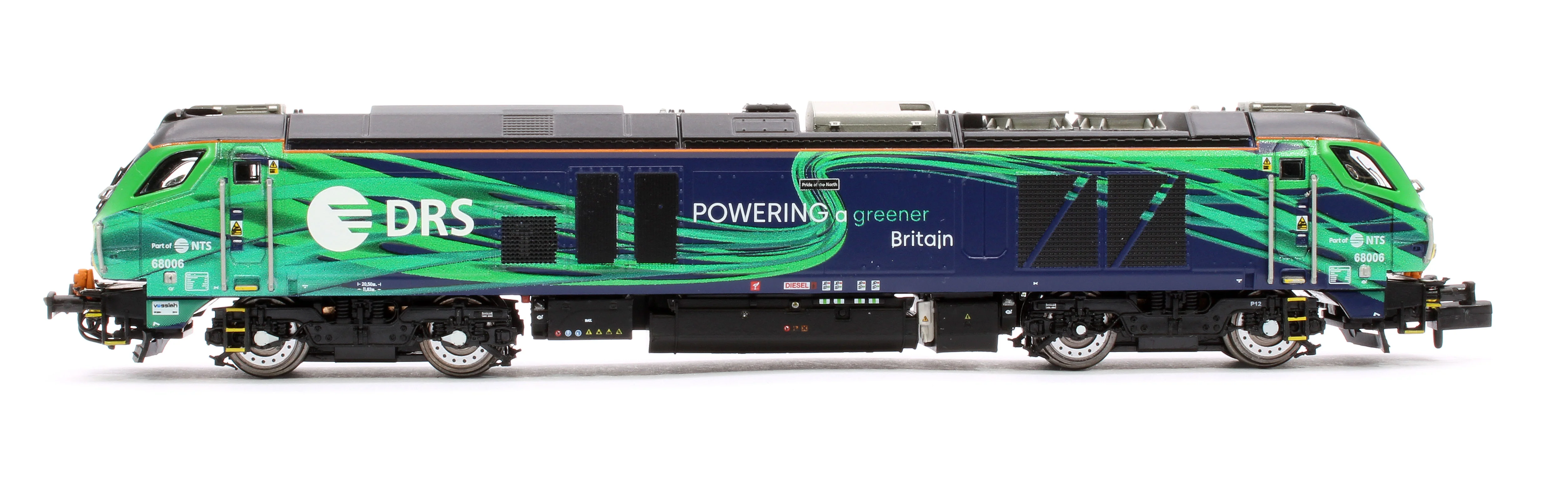 2D-022-016 Class 68 Pride of the North 68006 New DRS/NTS Green Diesel Locomotive - Image 5