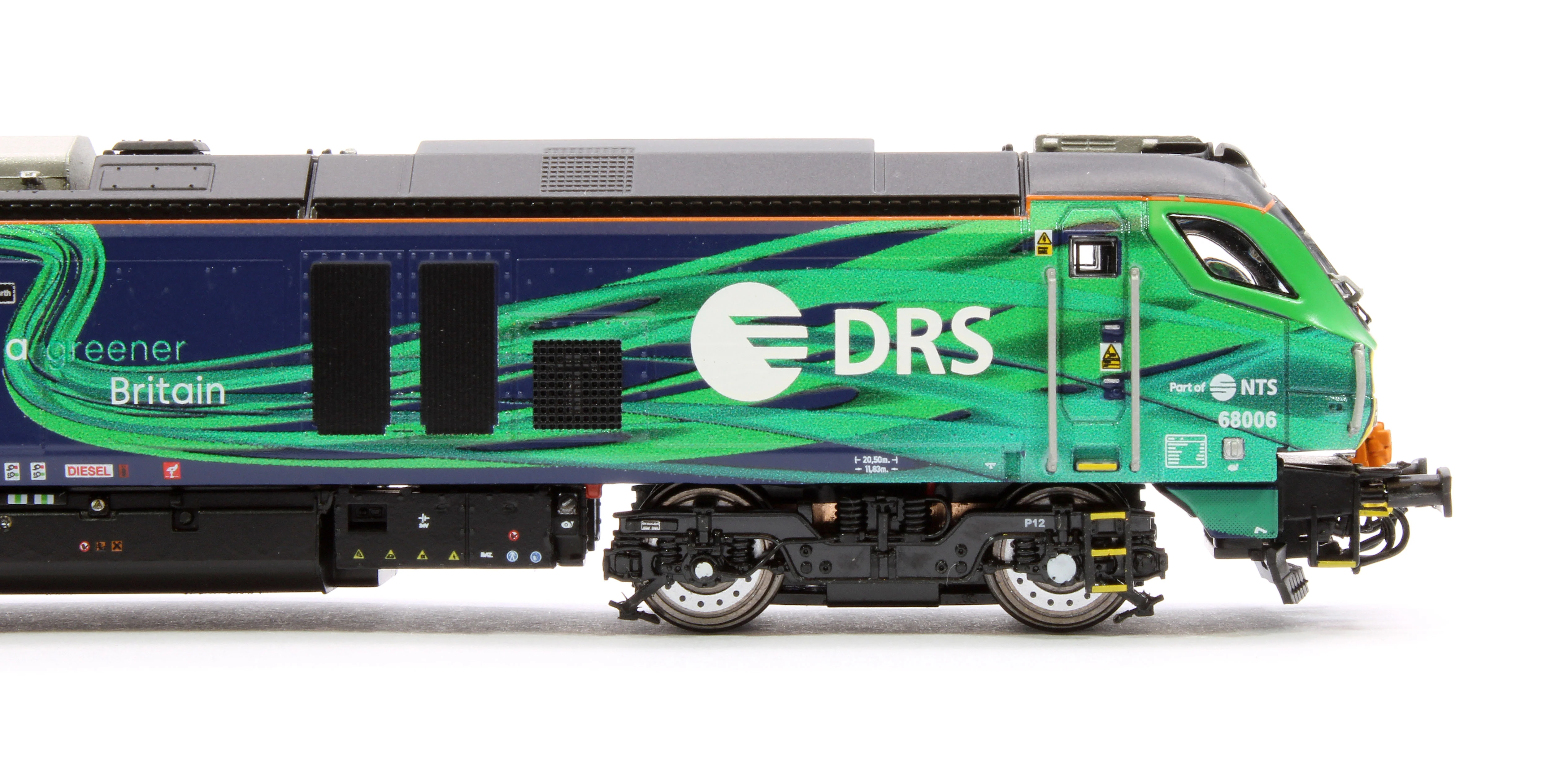 2D-022-016 Class 68 Pride of the North 68006 New DRS/NTS Green Diesel Locomotive - Image 7
