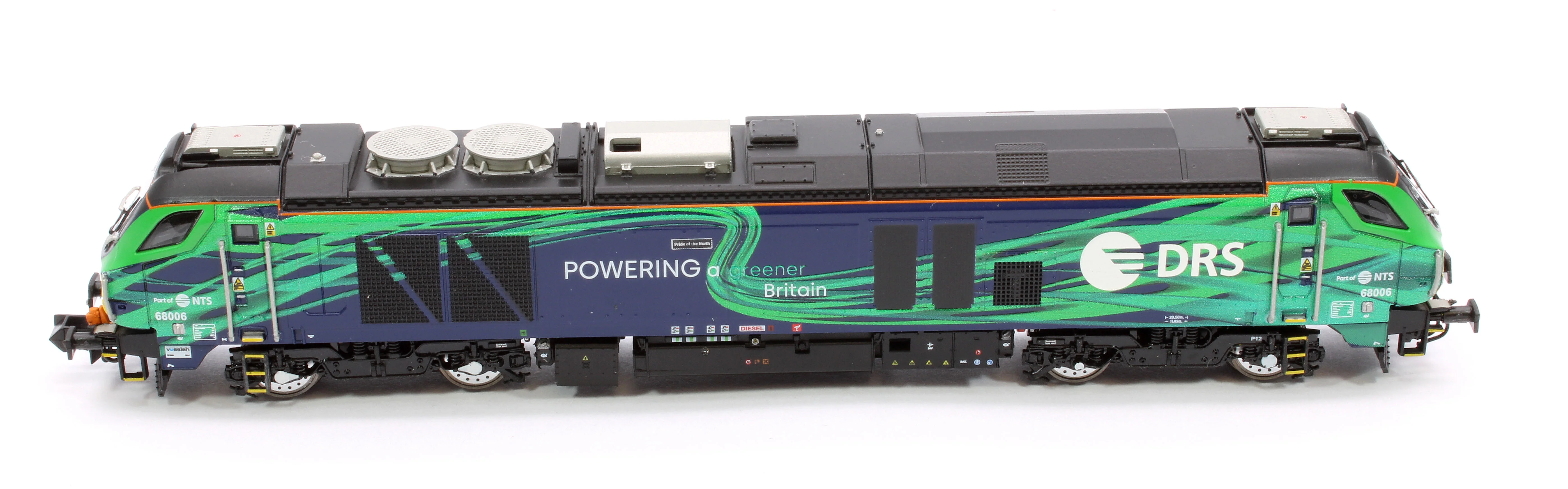2D-022-016D Class 68 Pride of the North 68006 New DRS/NTS Green Diesel Locomotive - DCC Fitted - Image 10