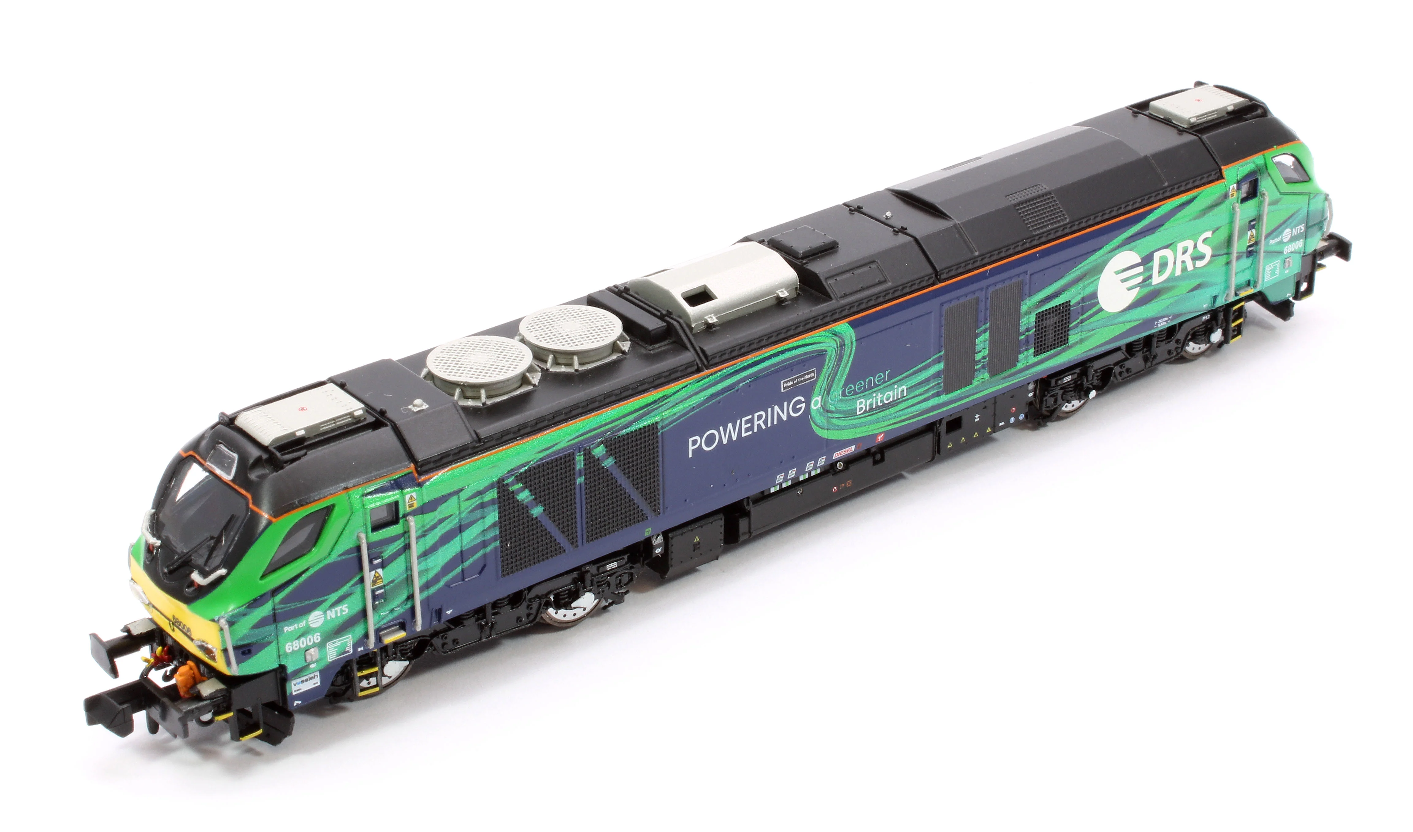2D-022-016S Class 68 Pride of the North 68006 New DRS/NTS Green Diesel Locomotive - DCC Sound - Image 12