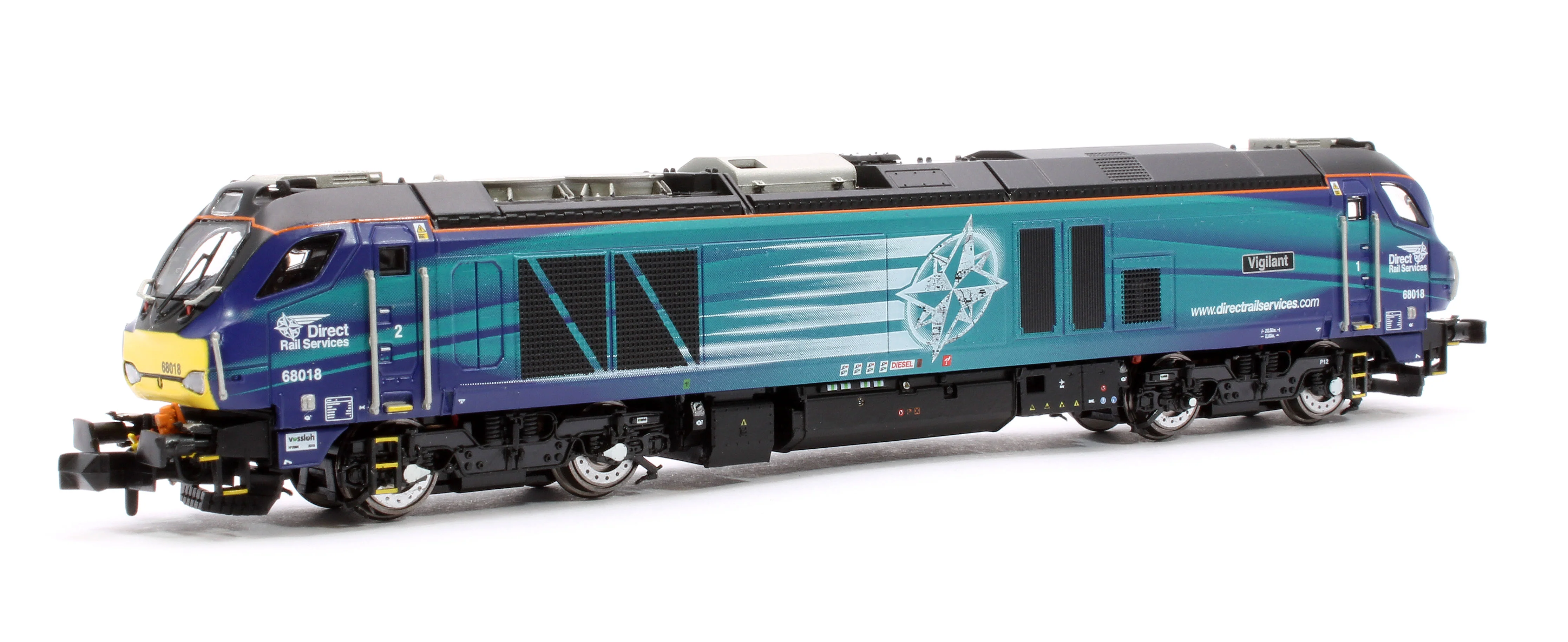 2D-022-013 Class 68 Vigilant 68018 DRS Compass Diesel Locomotive - Image 3