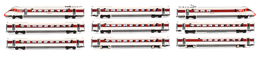 10-1675S Class 800 113 LNER Azuma 9 Car Train Pack - Sound Fitted