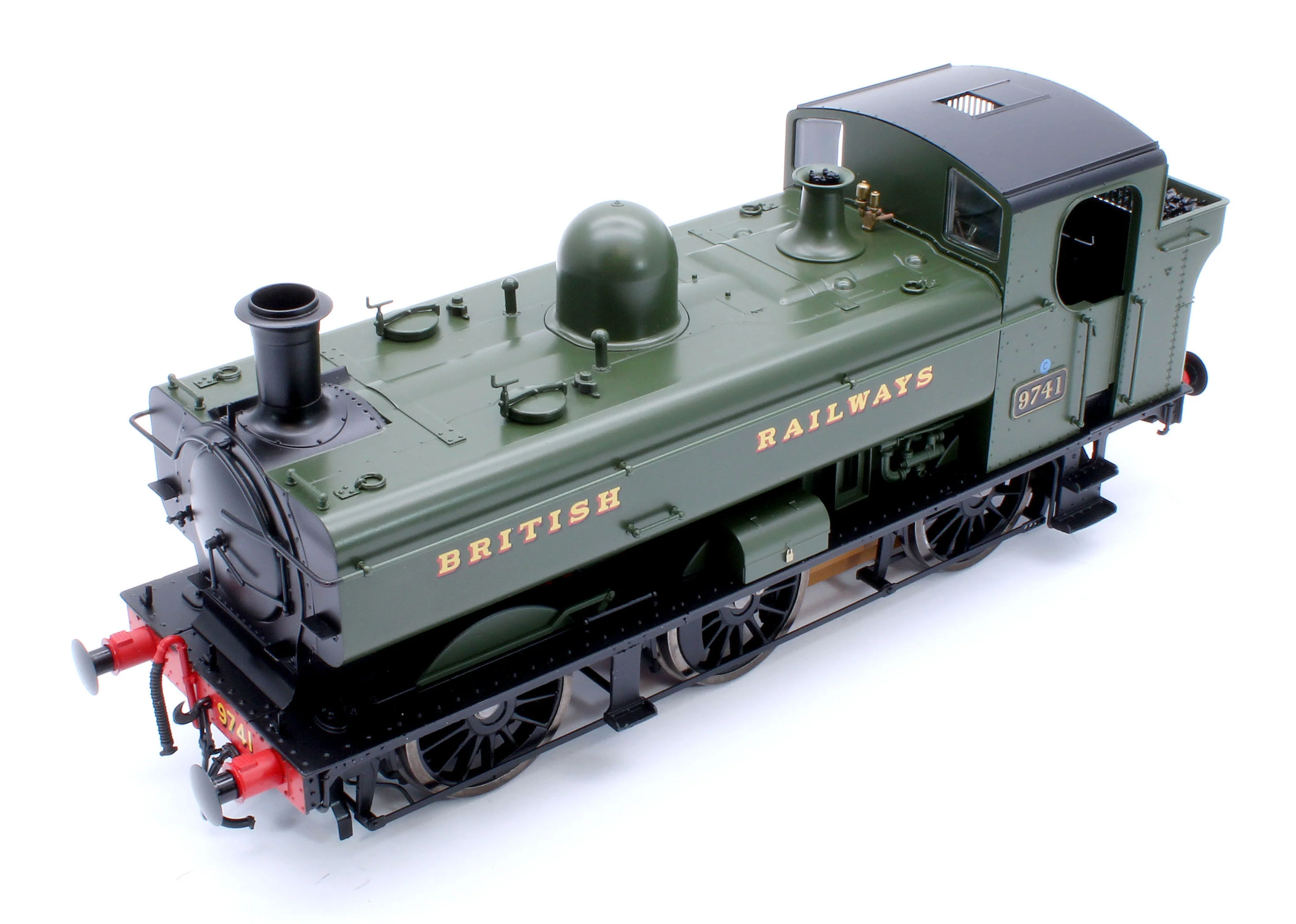 7S-007-020S Class 87xx Pannier 'British Railways' GWR Green 9741 - Steam Tank Locomotive - Sound Fitted - Image 11