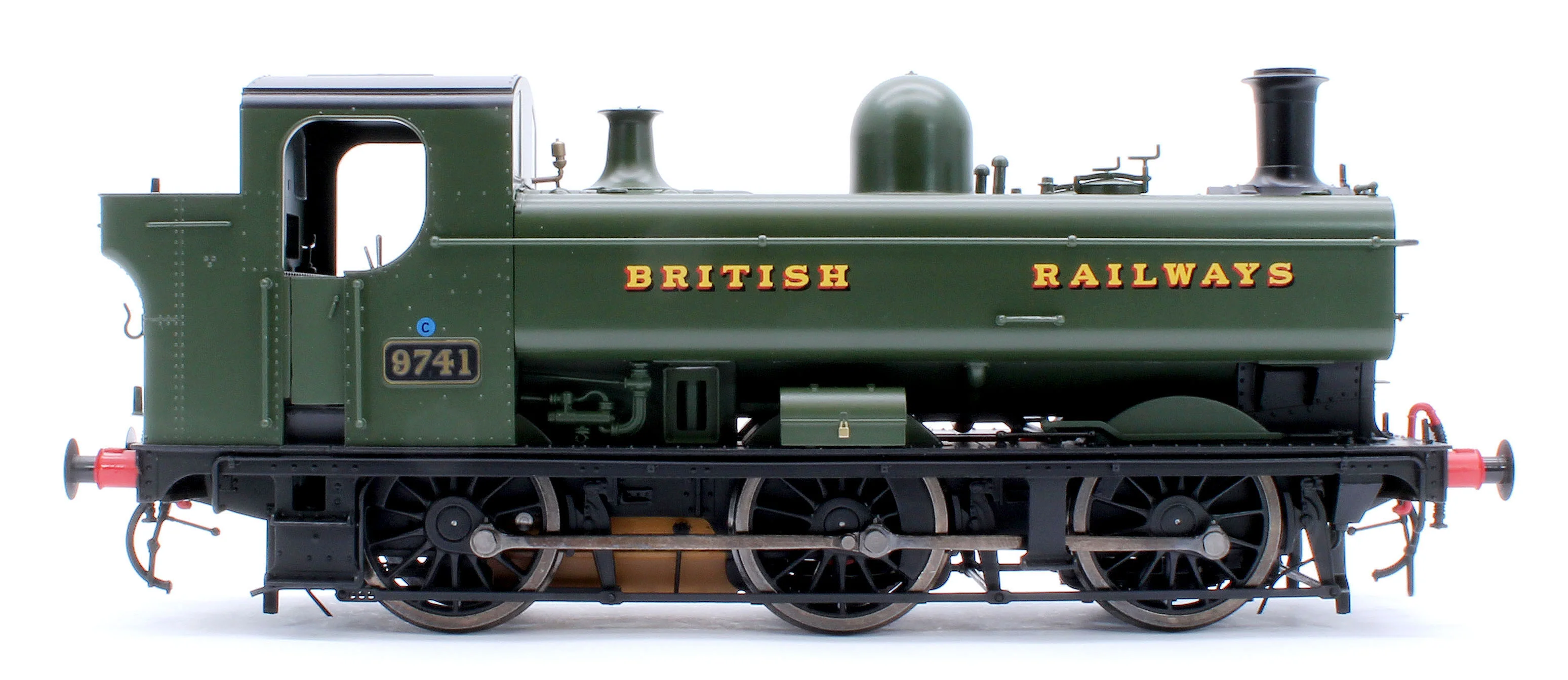 7S-007-020S Class 87xx Pannier 'British Railways' GWR Green 9741 - Steam Tank Locomotive - Sound Fitted - Image 5