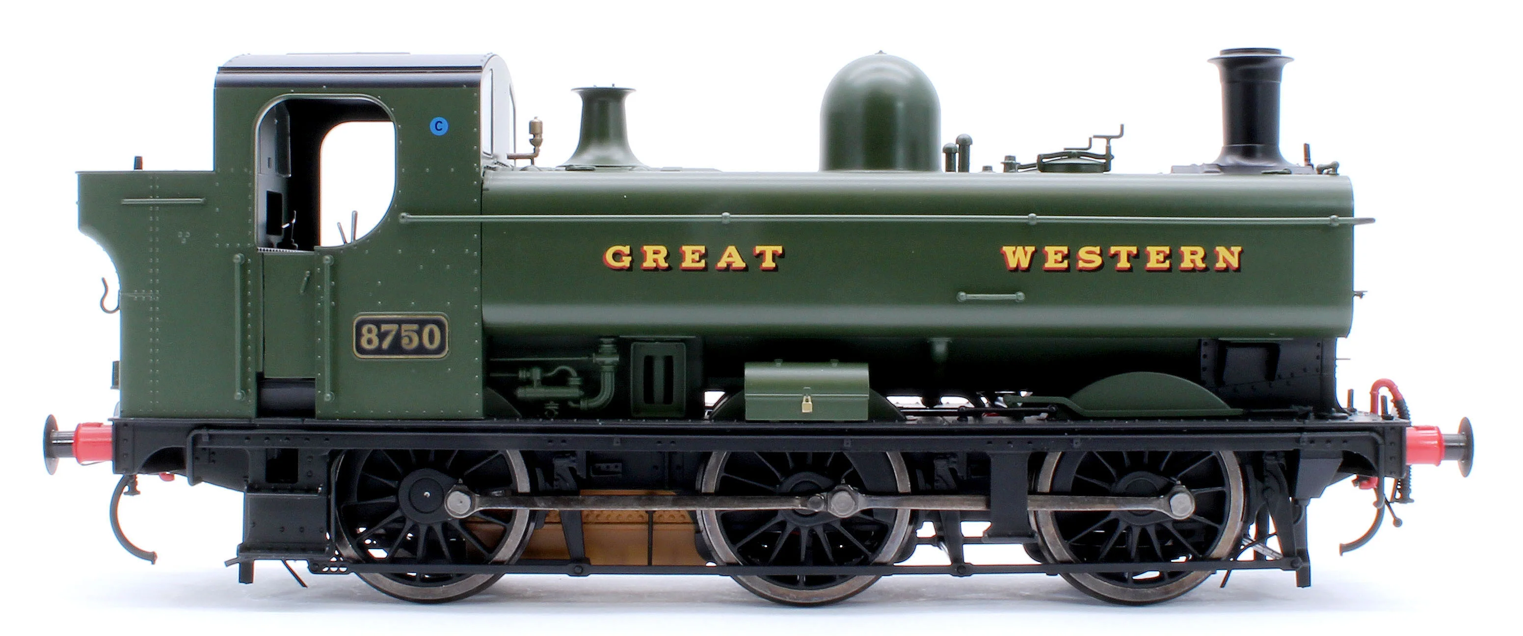 7S-007-018D Class 87xx Pannier 'Great Western' Green 8750 - Steam Tank Locomotive - DCC Fitted - Image 5