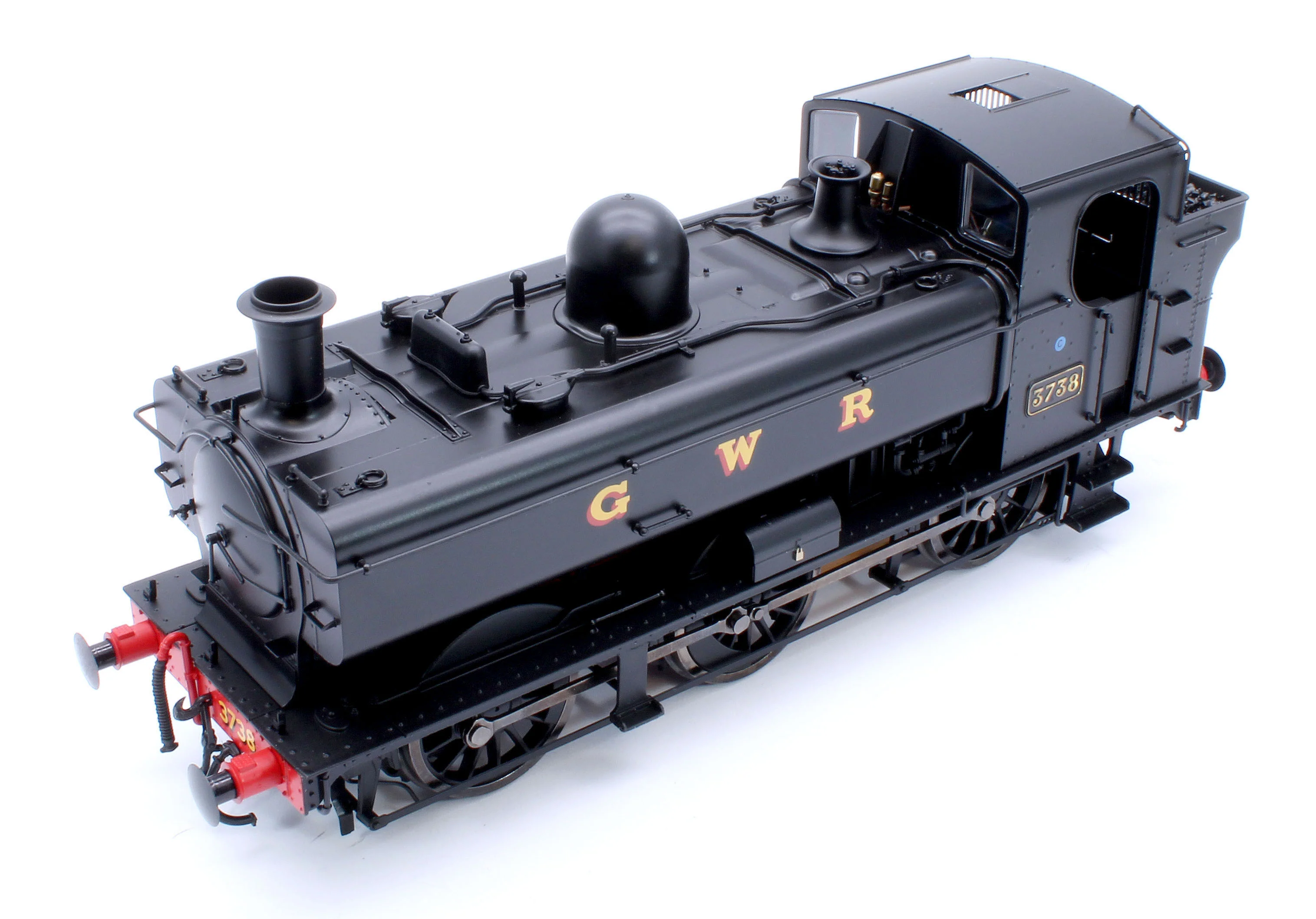 7S-007-019D Class 87xx Pannier GWR Black 3738 - Steam Tank Locomotive - DCC Fitted - Image 11