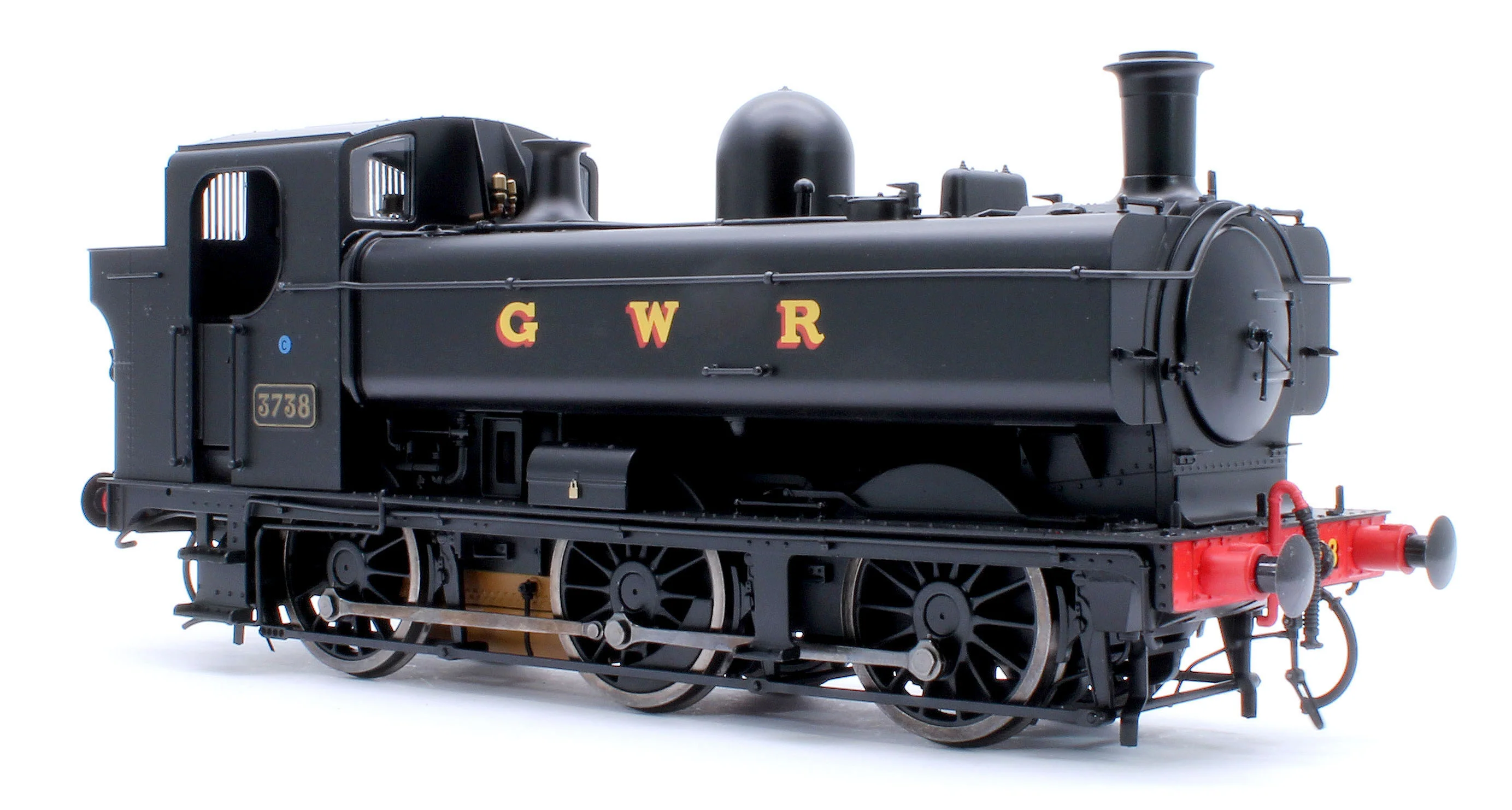 7S-007-019D Class 87xx Pannier GWR Black 3738 - Steam Tank Locomotive - DCC Fitted - Image 6