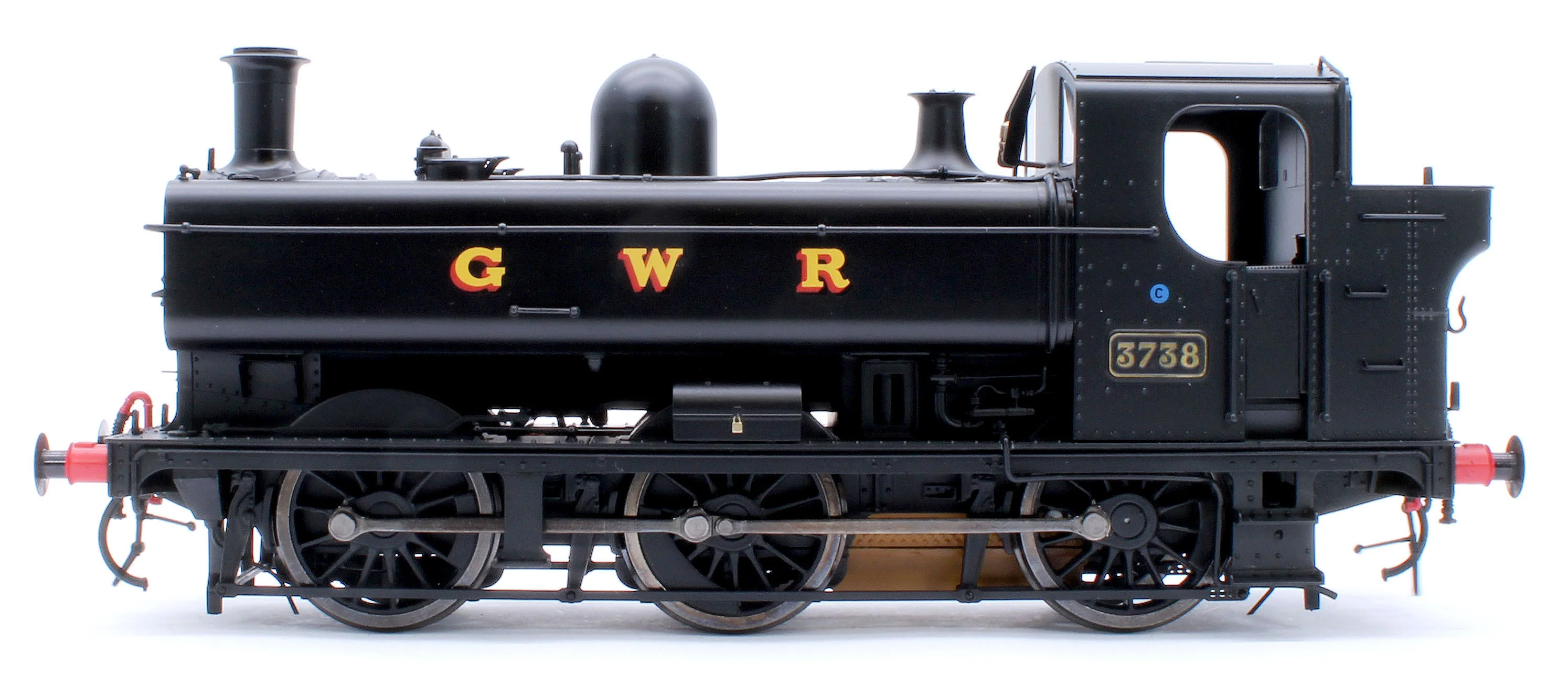 7S-007-019S Class 87xx Pannier GWR Black 3738 - Steam Tank Locomotive - Sound Fitted - Image 2